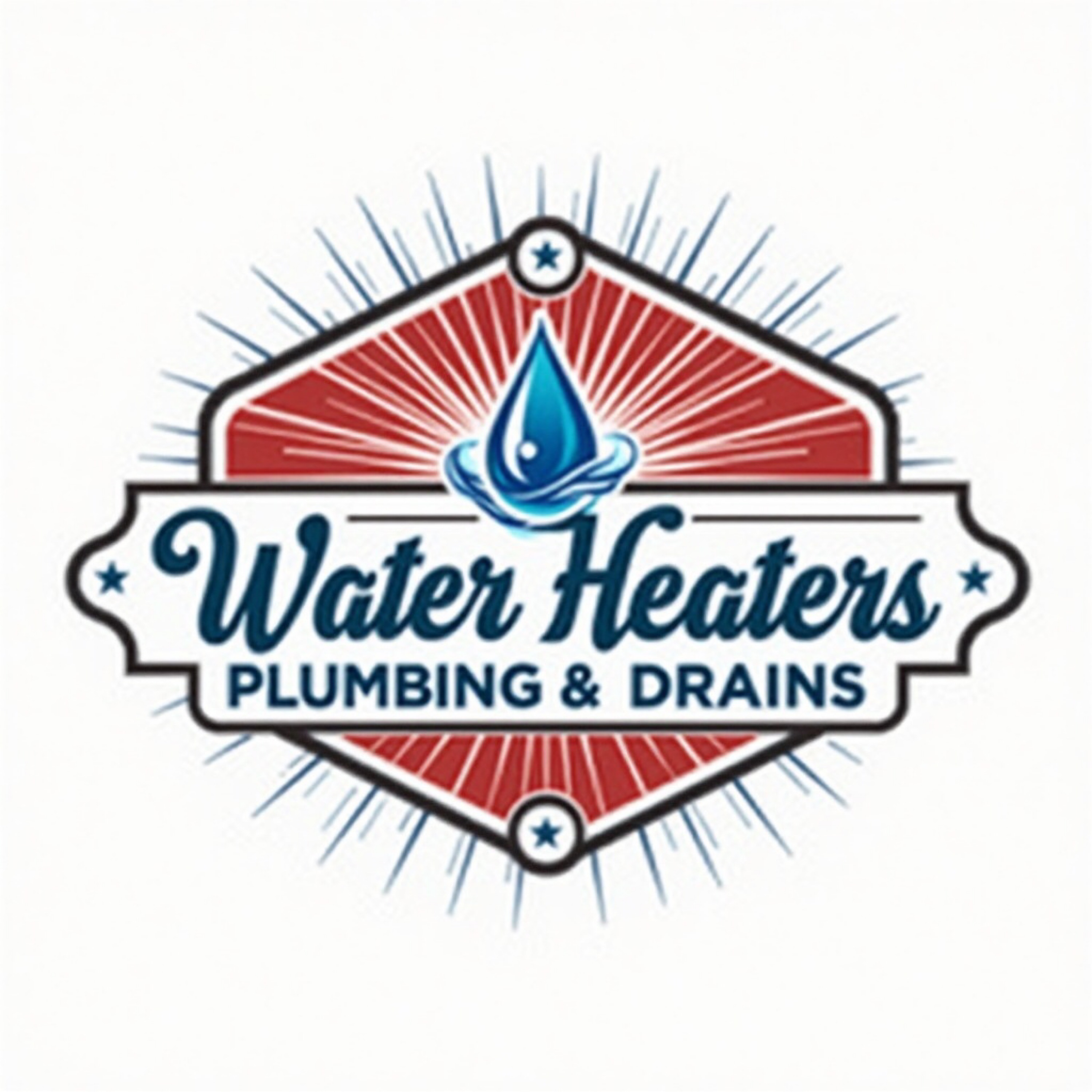 Water Heaters Plumbing and Drains Logo