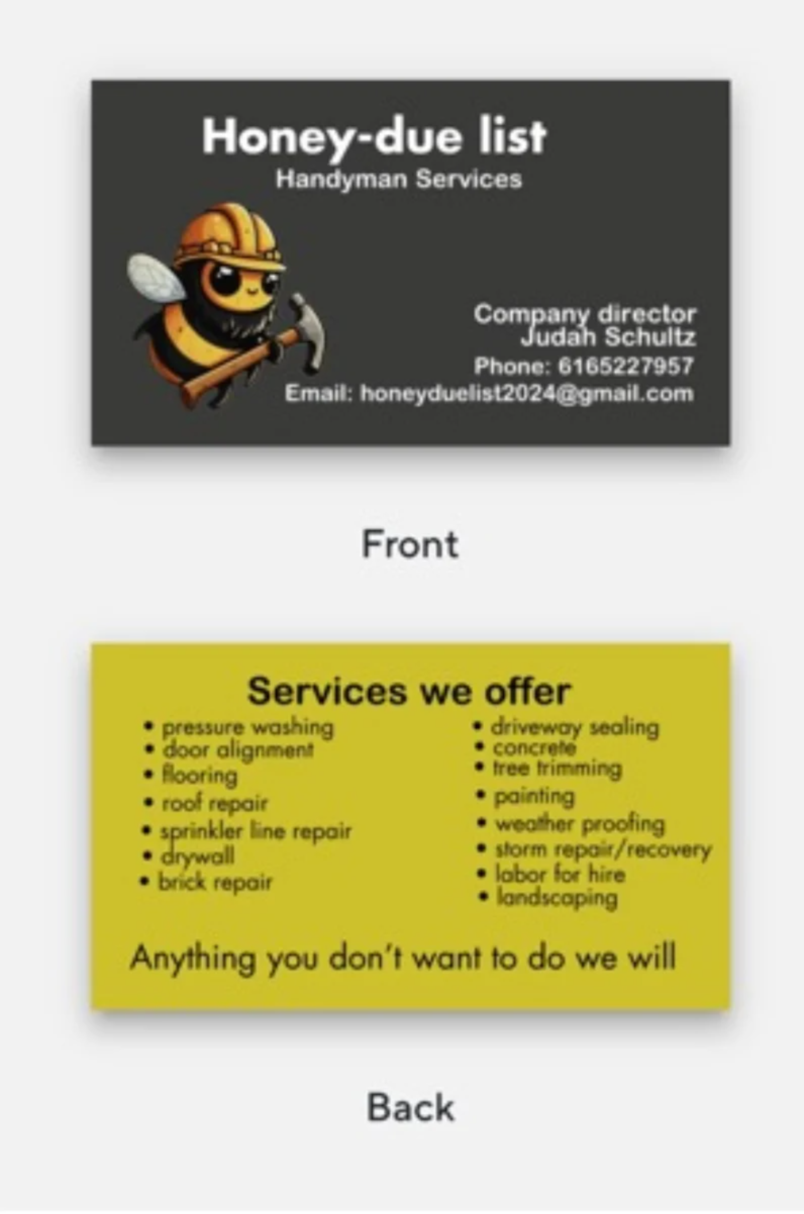 Honey-Due List Logo