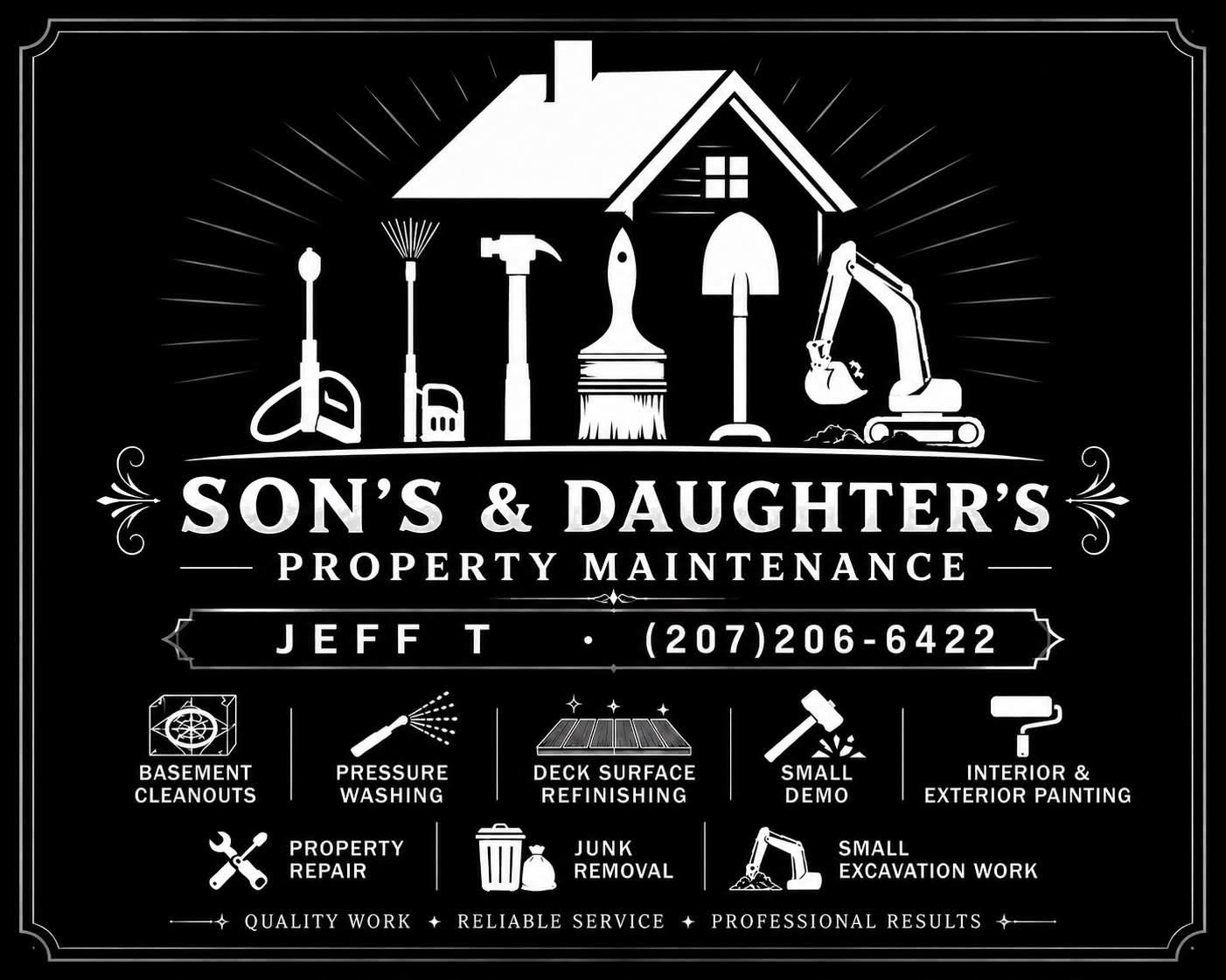 Sons and daughters property maintenance Logo