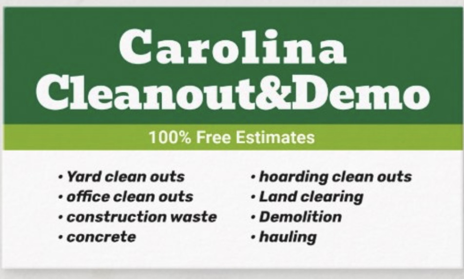 Carolina cleanout&Demo Logo