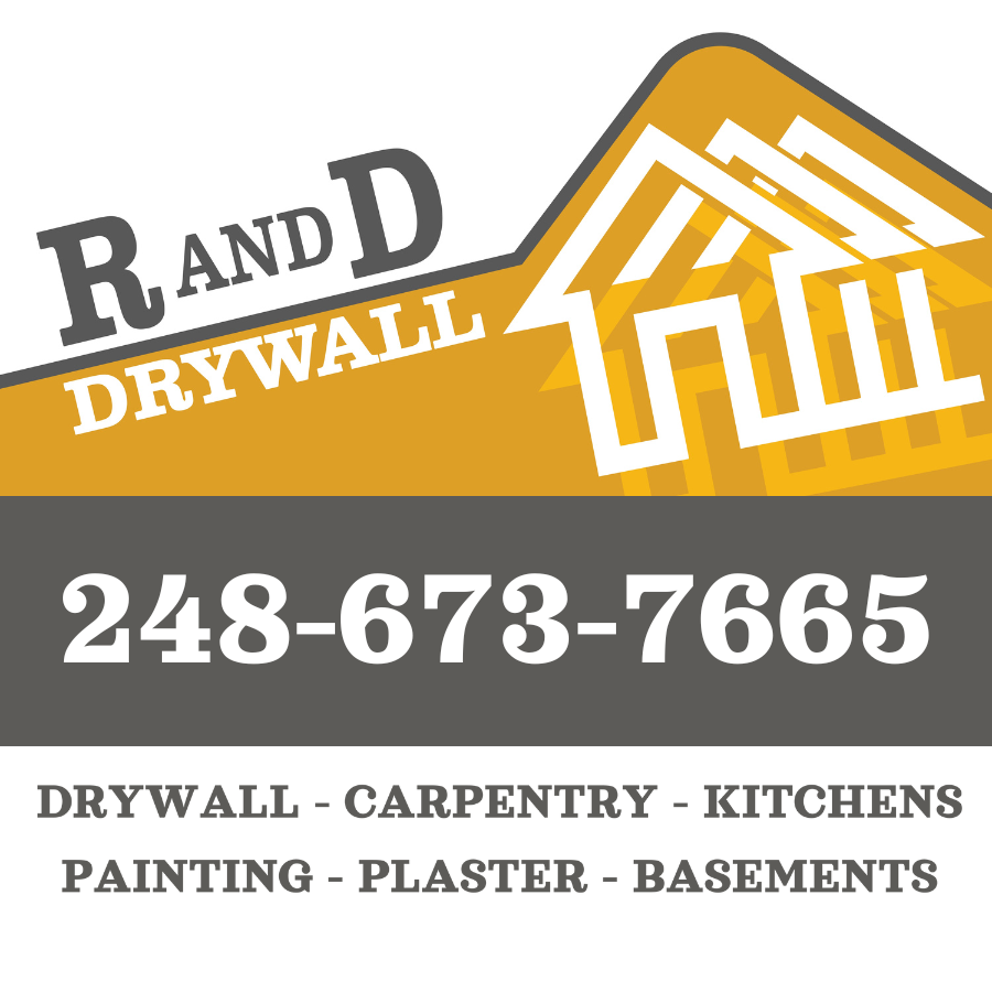 R and D Drywall Logo