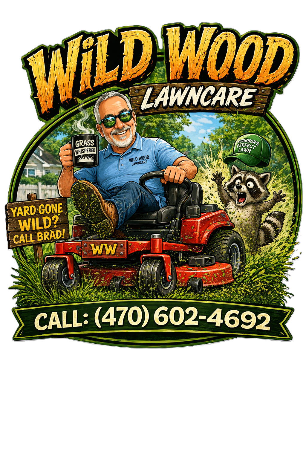 Wild Wood Lawncare Logo