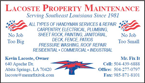 Lacoste Property Maintenance Logo