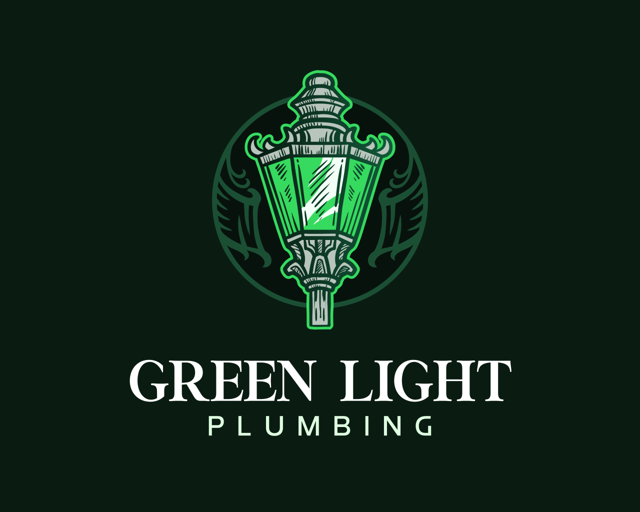 Green Light Plumbing Logo