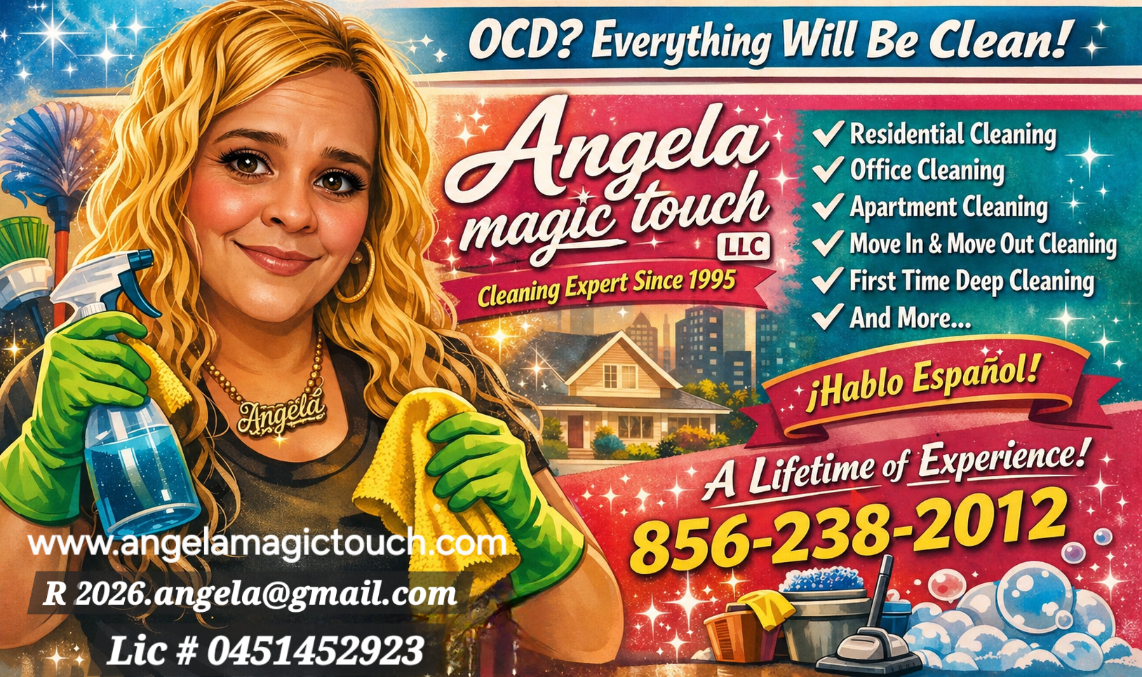 Angela magic touch LLC Logo
