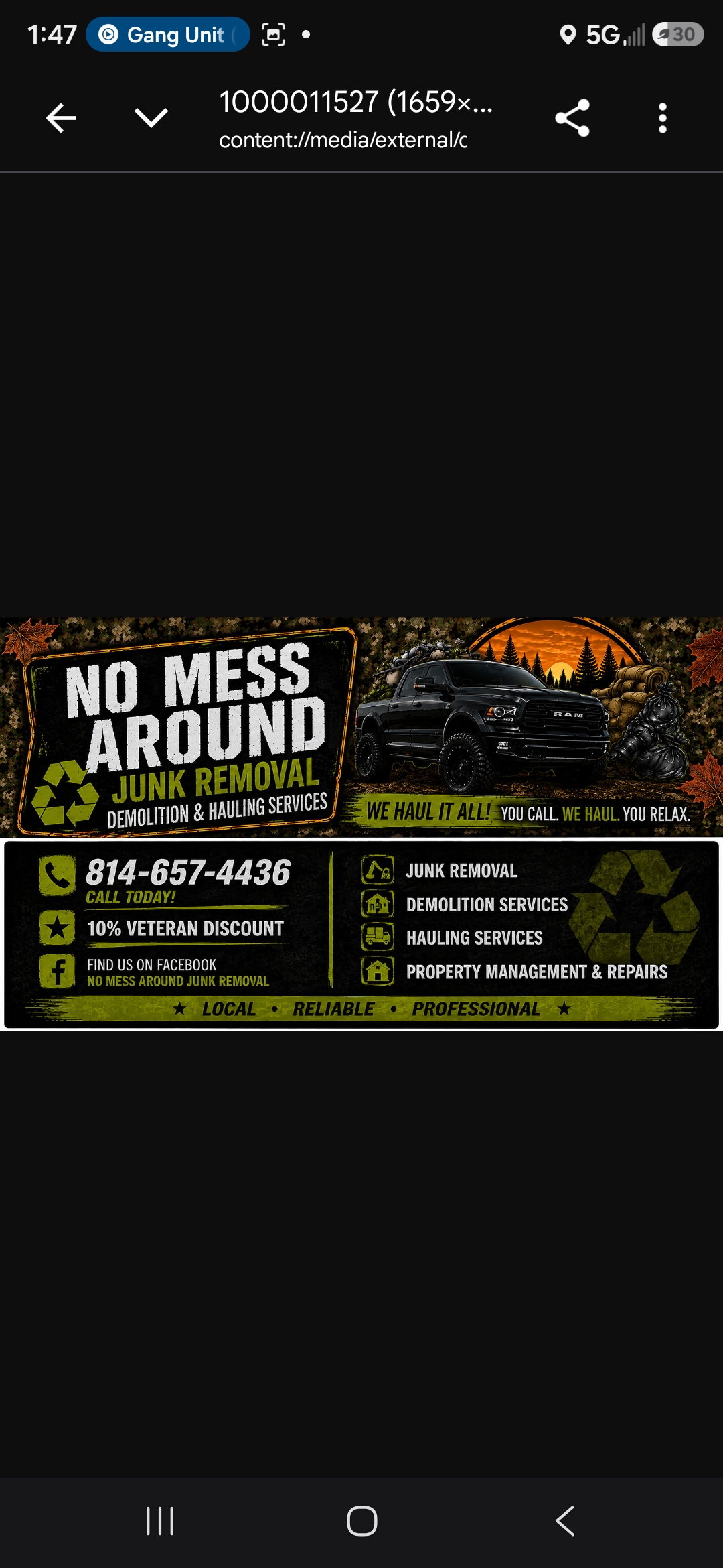 Sterners moving services and junk removal Logo