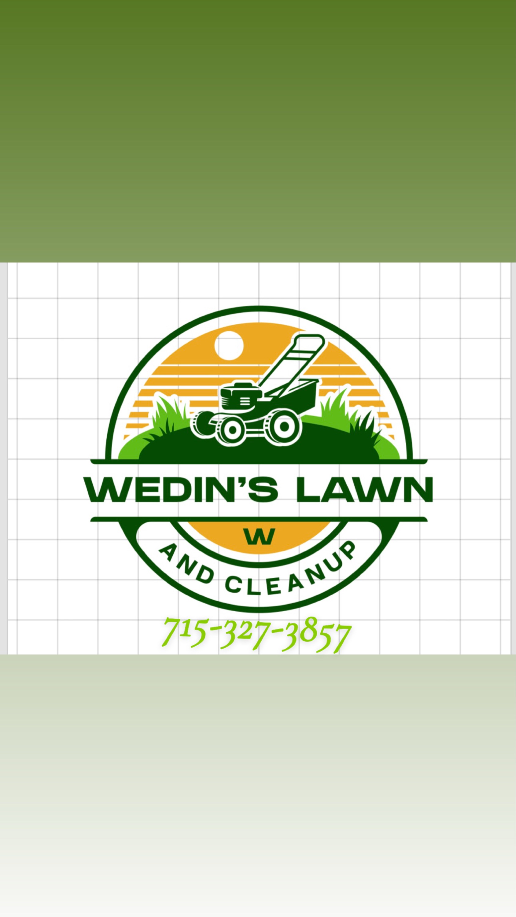 WEDINs lawn and cleanup Logo