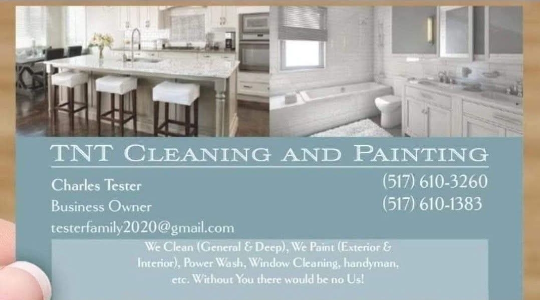 TNT Cleaning & Painting Logo