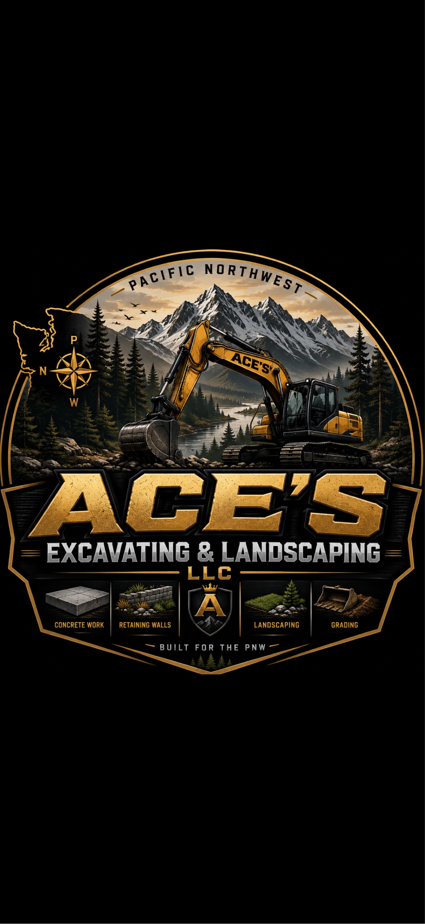 Ace's Excavating & Landscaping LLC Logo