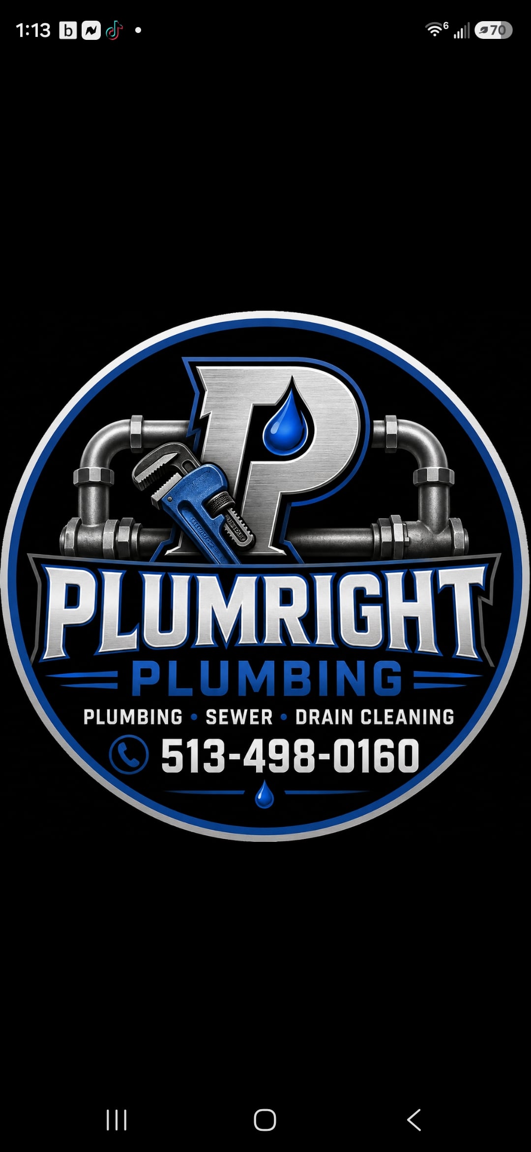 PlumRight Plumbing Sewer & Drain Cleaning Logo