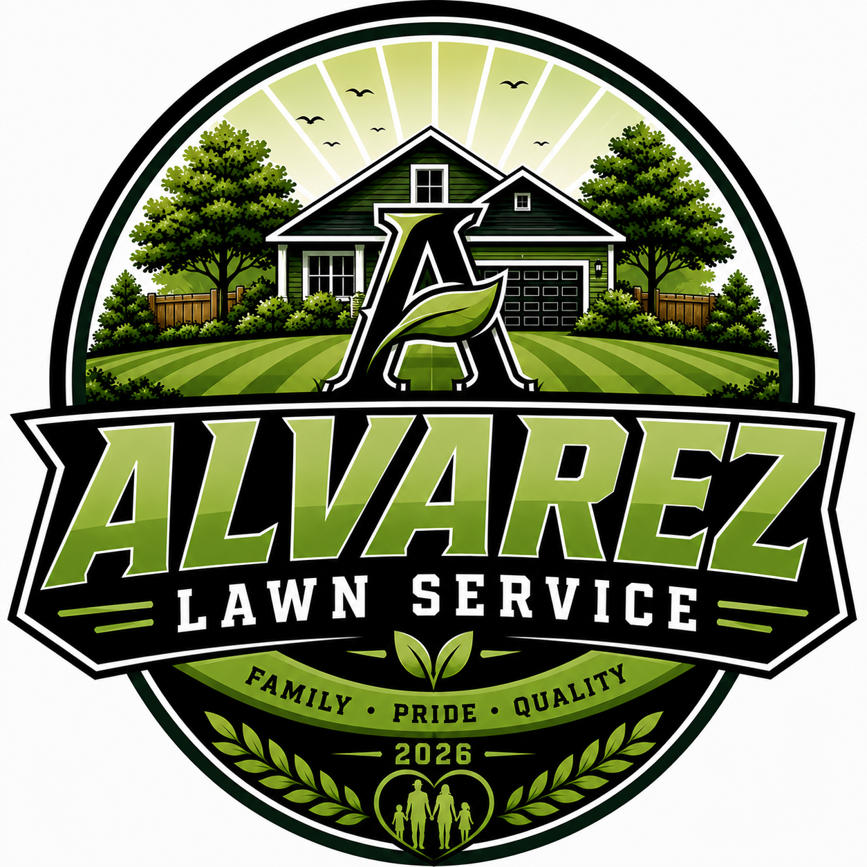 Alvarez lawn service Logo