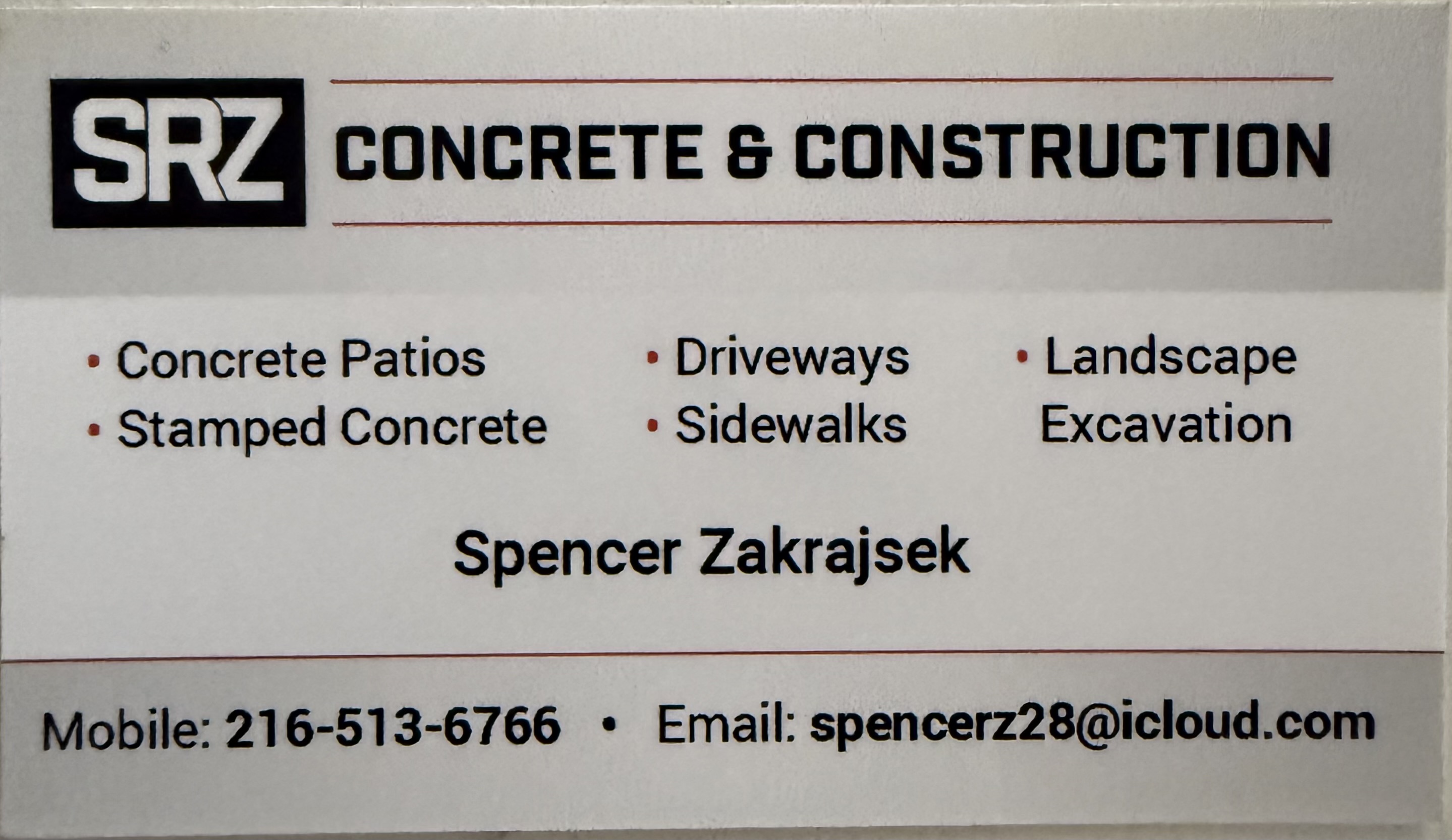 SRZ Concrete Logo