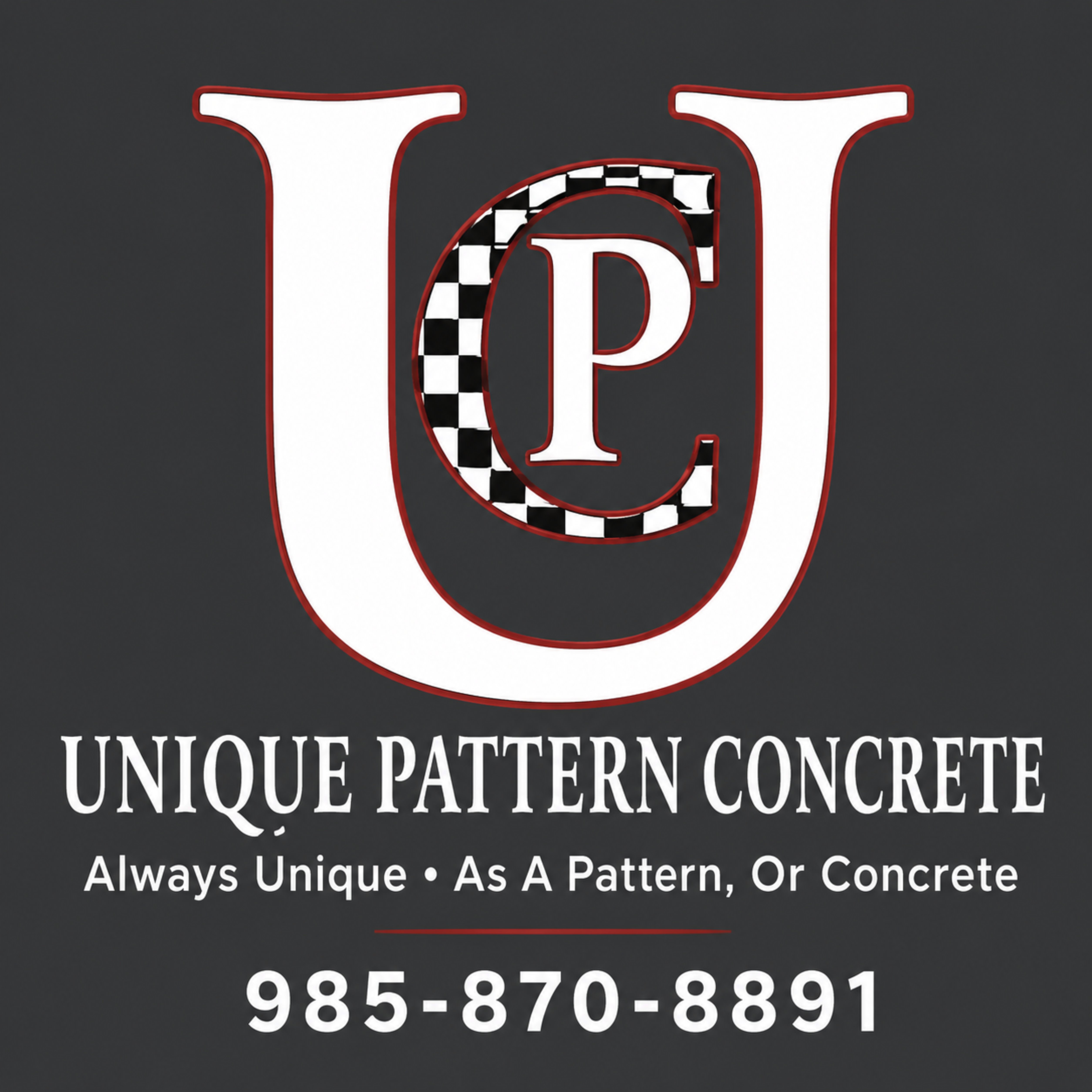 Unique Pattern Concrete Logo
