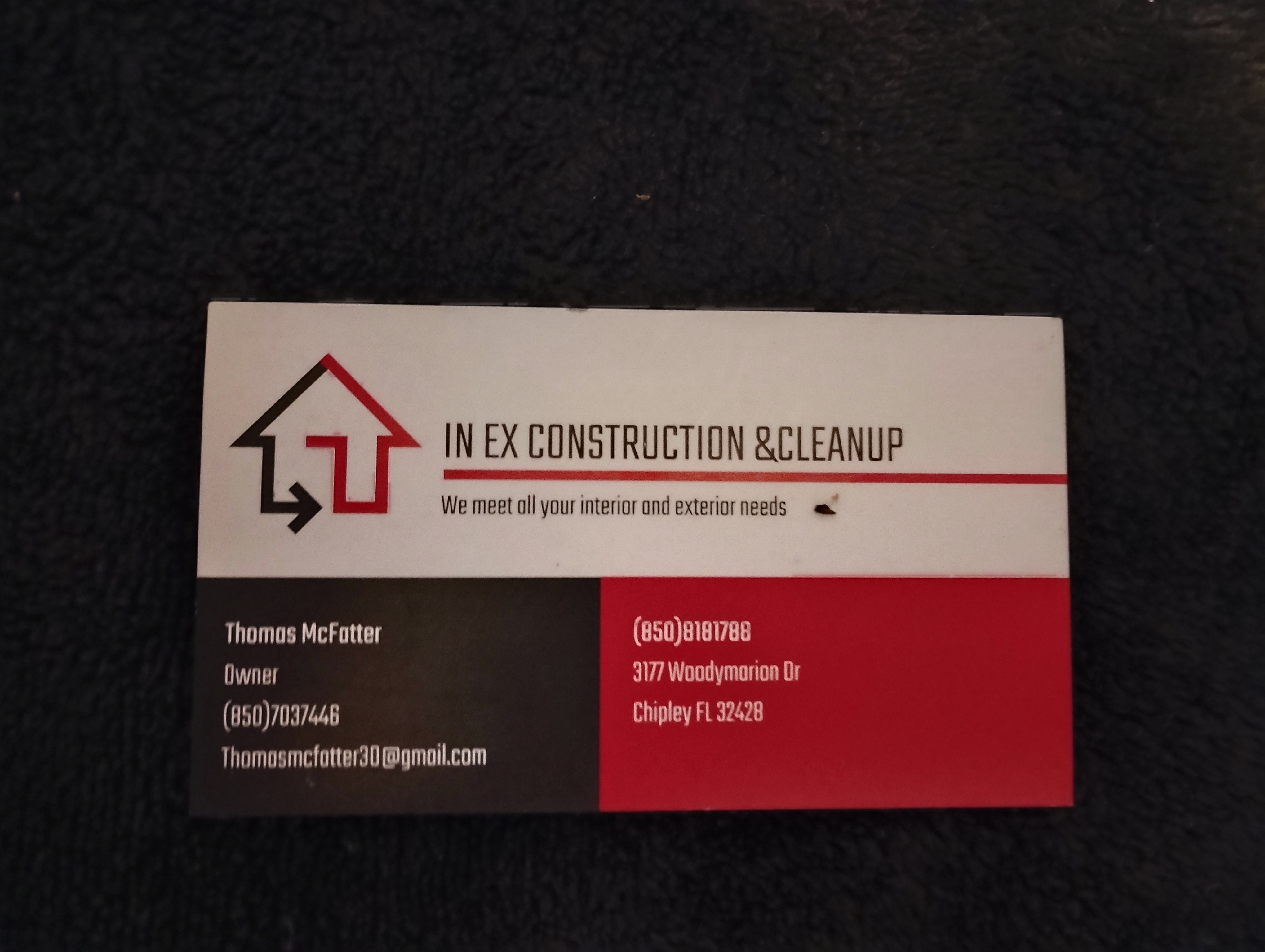 In Ex Construction Logo
