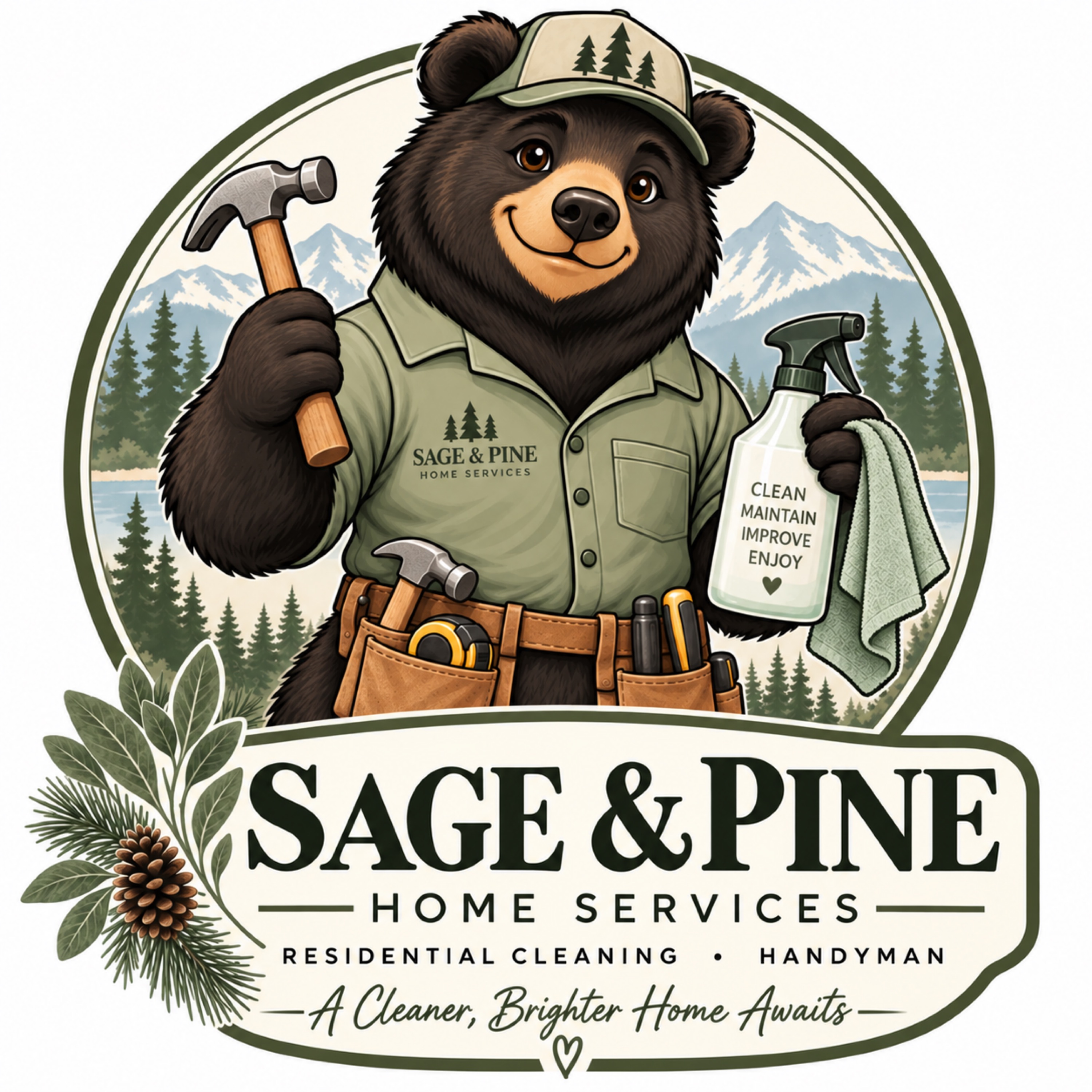 Sage & Pine Home Services Logo
