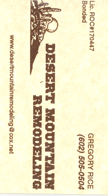 Desert Mountain Remodeling Logo