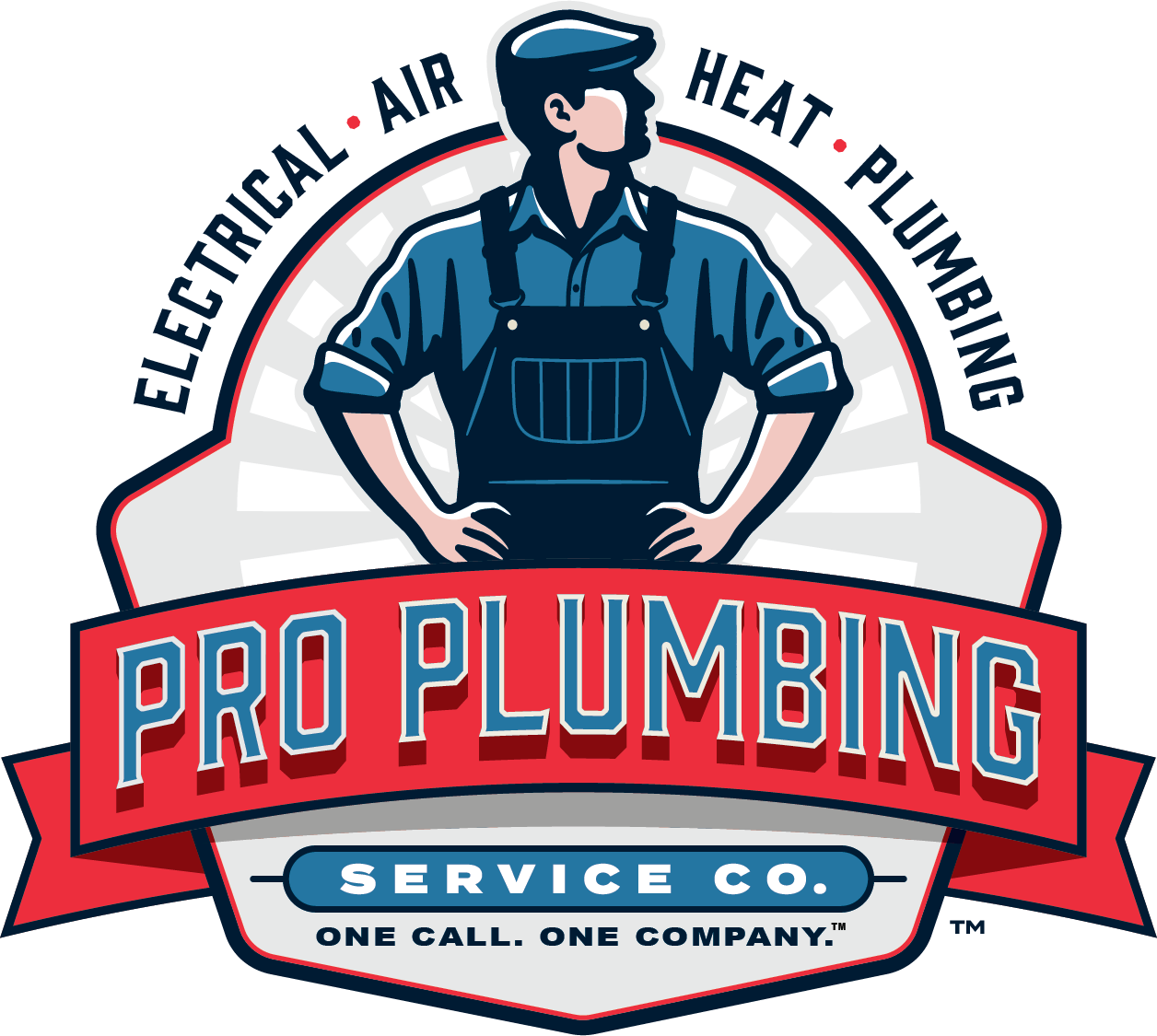 Pro Plumbing Heating & Air Logo