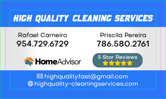 High Quality Cleaning Services Logo