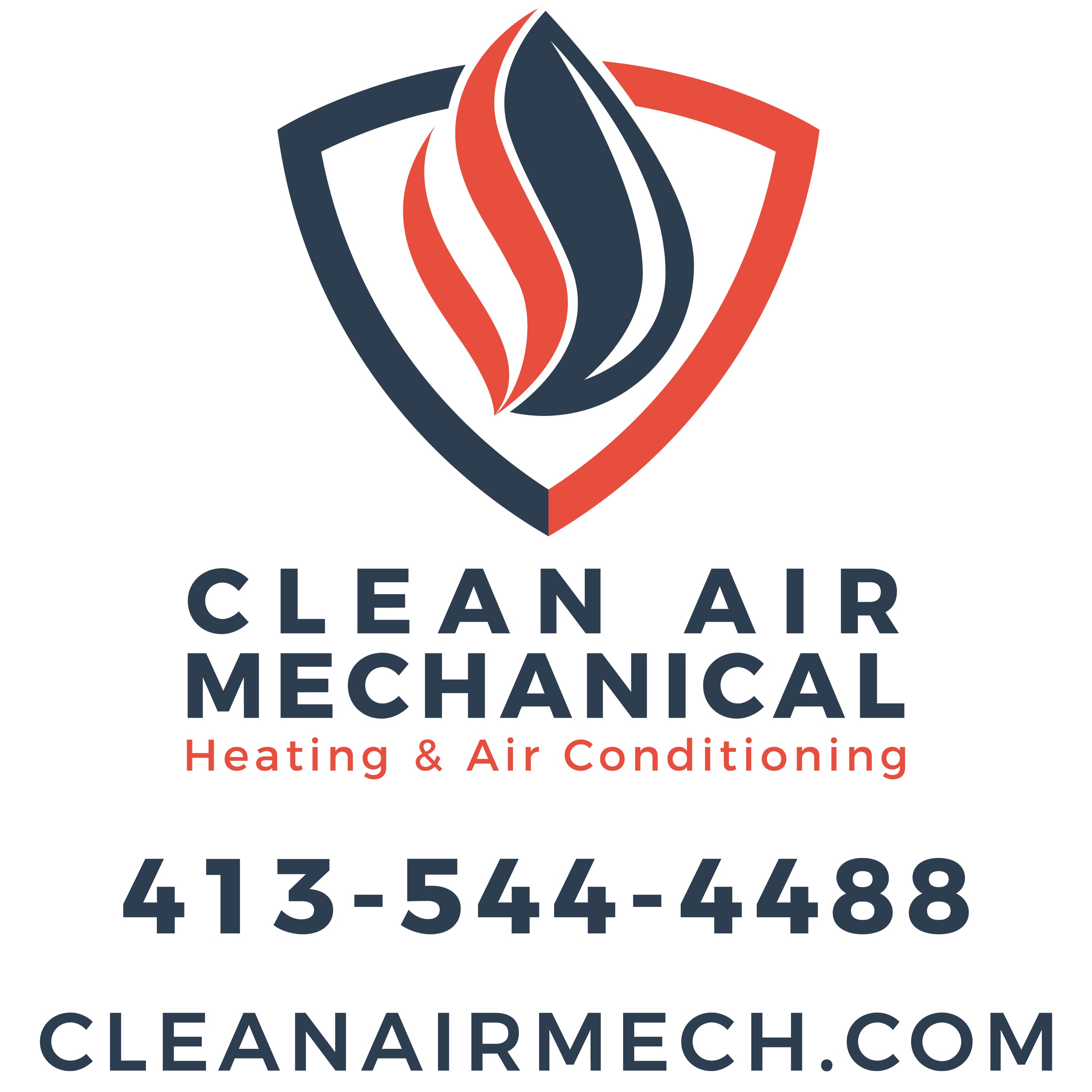 Clean Air Mechanical Heating & Air Conditioning Logo