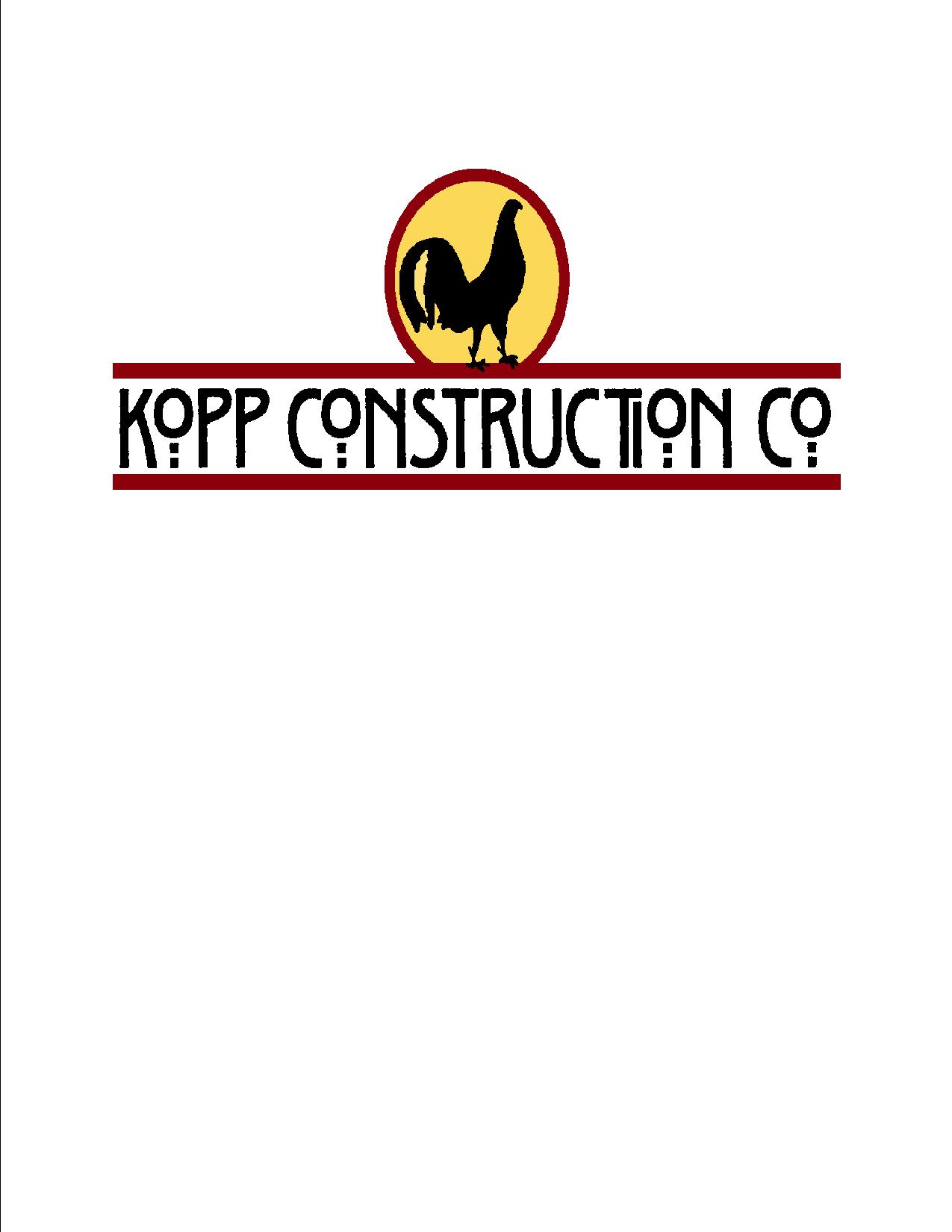 Kopp Construction Company Logo