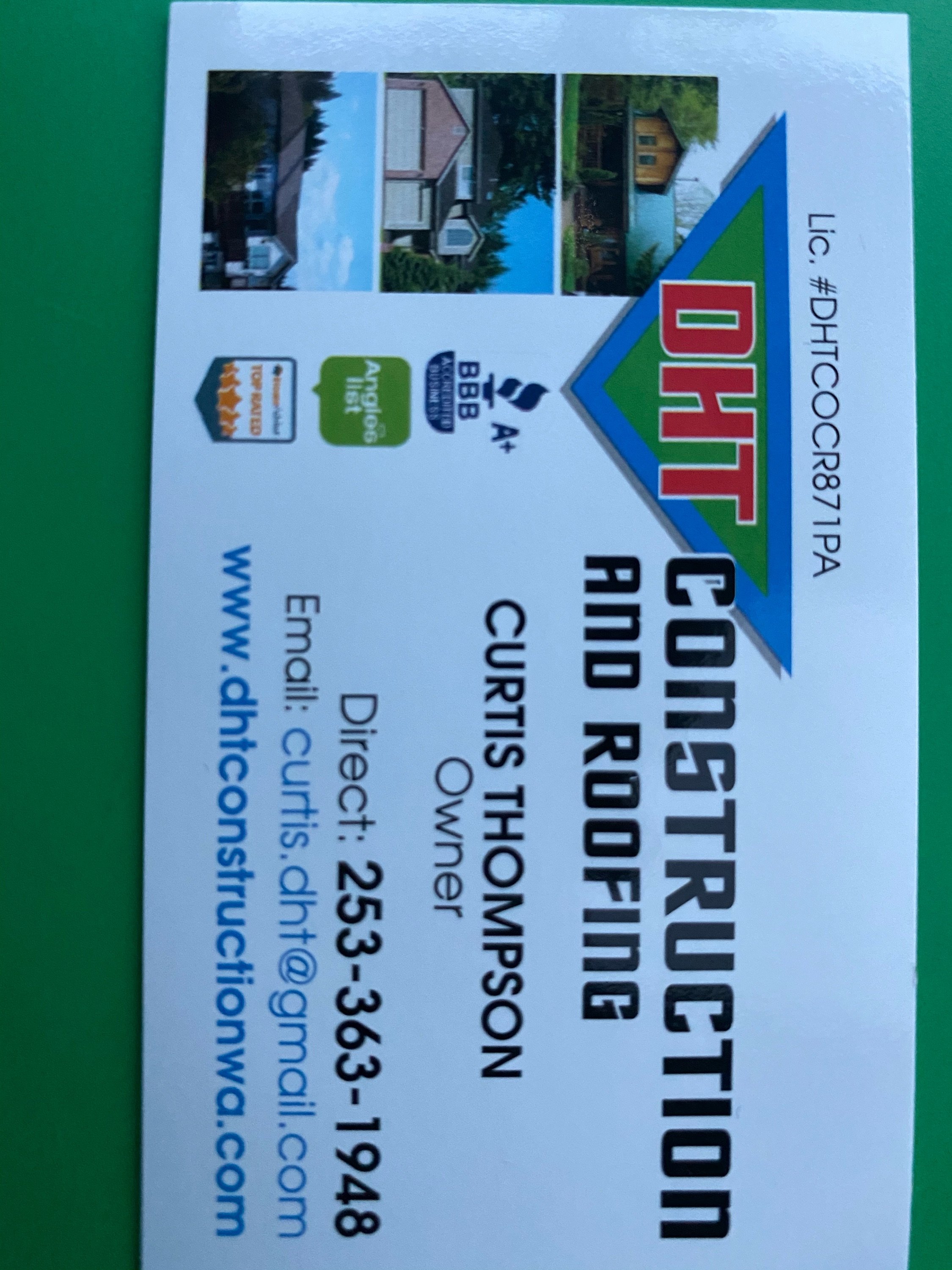 DHT Construction & Roofing, LLC Logo