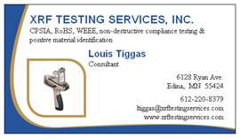 XRF Testing Services, Inc. Logo