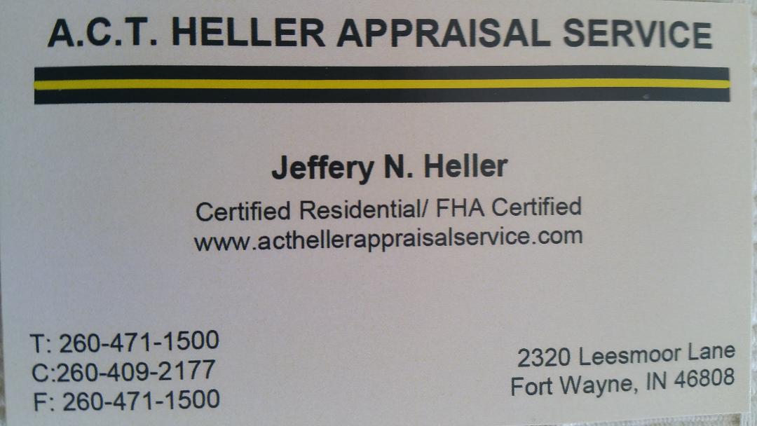 A.C.T. Heller Appraisal Service Logo