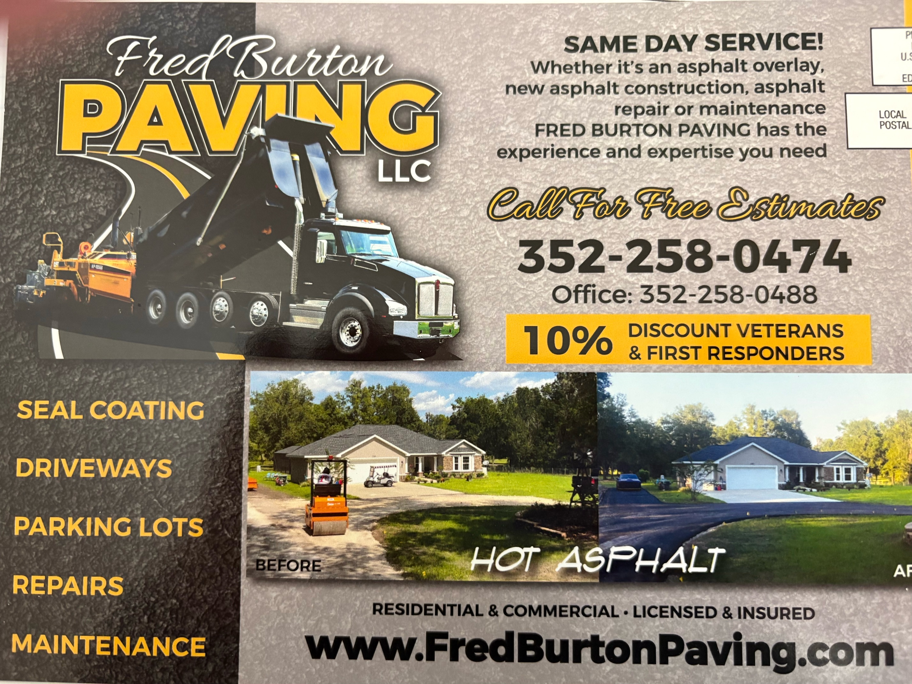 Fred Burton Paving, LLC Logo