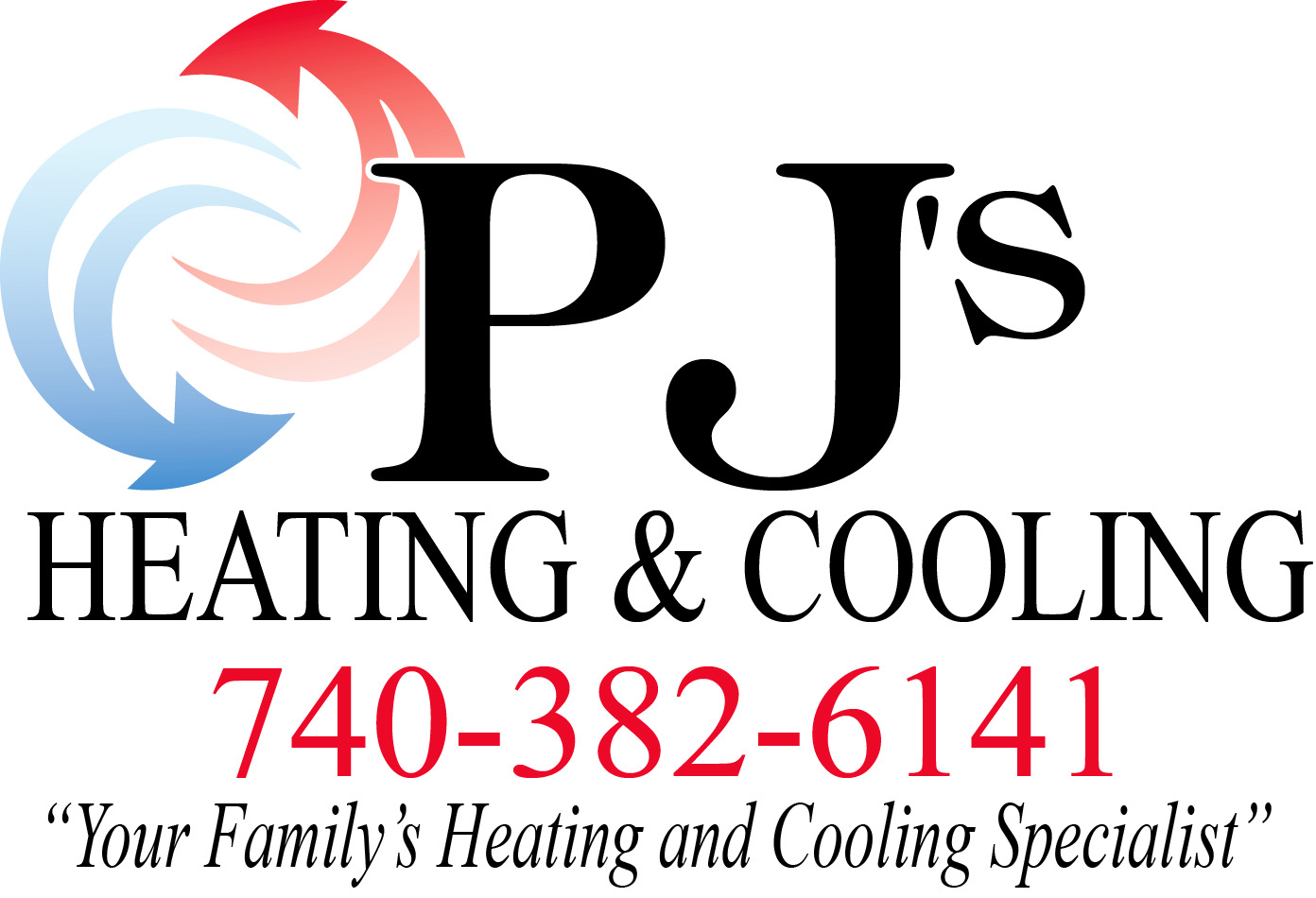 PJ's Heating and Cooling Logo