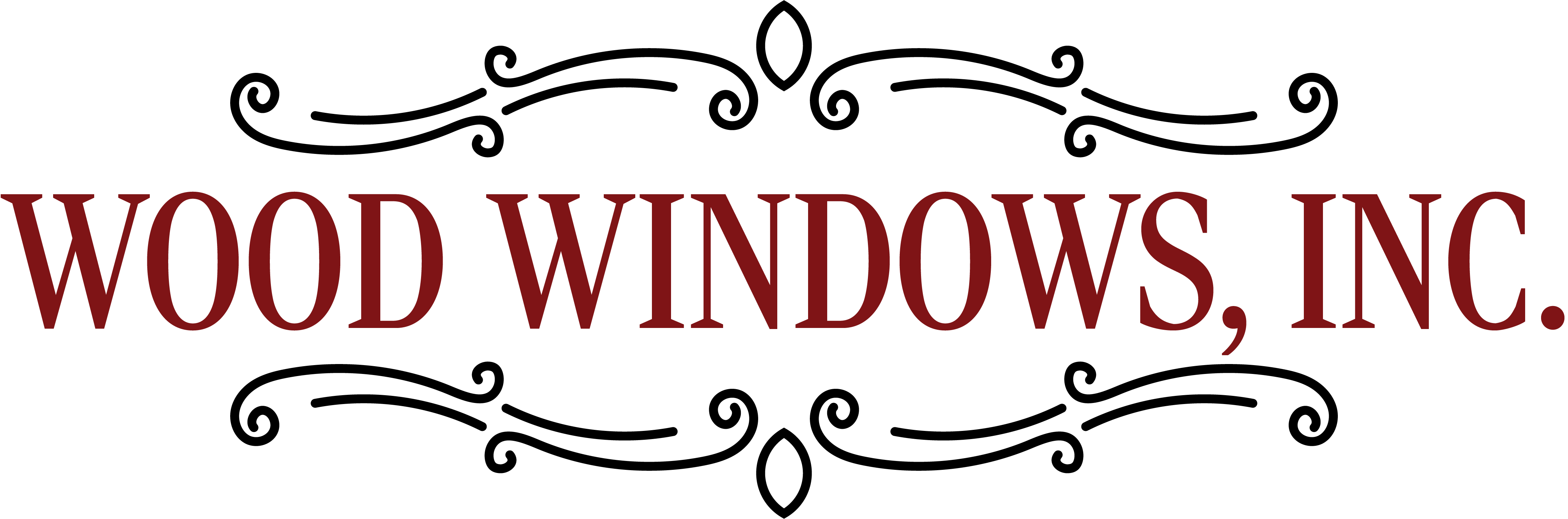 wood windows  Logo