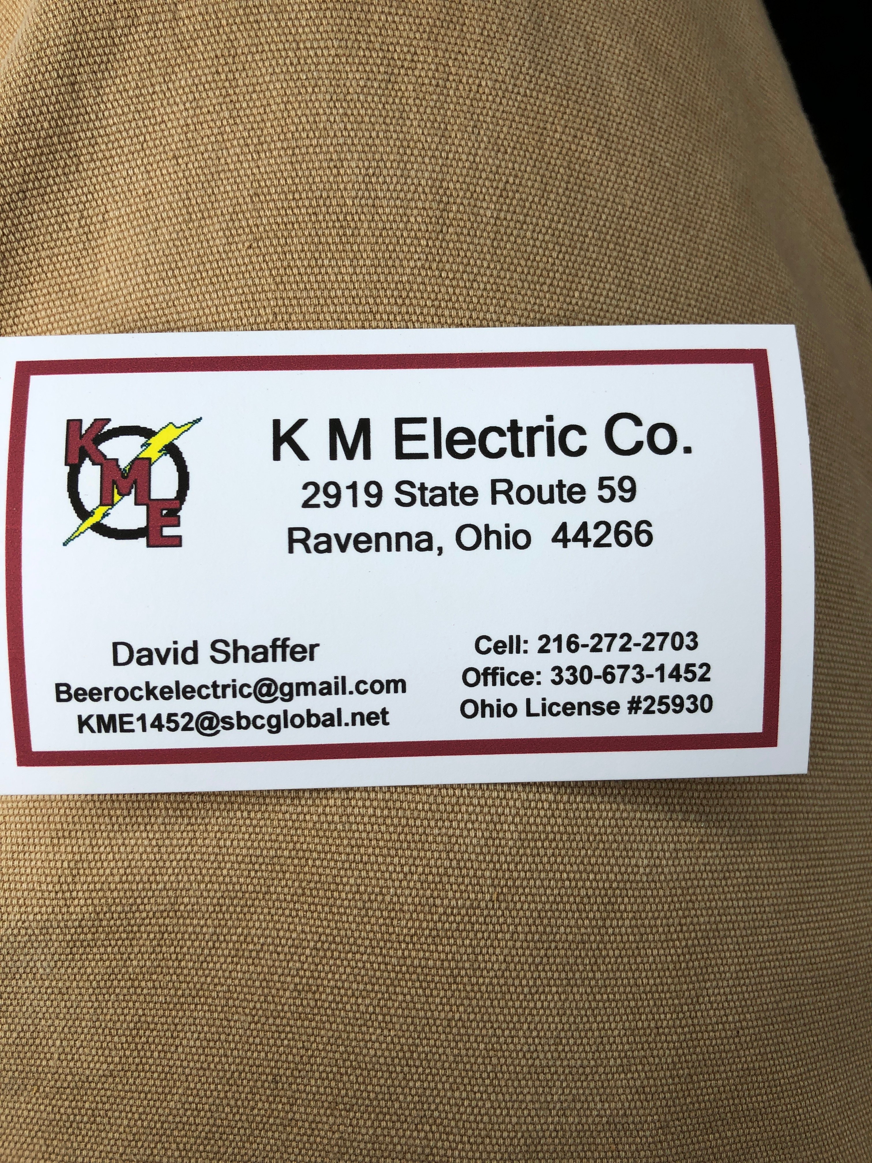 K M Electric Logo