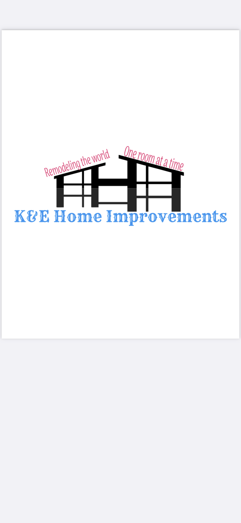 K&E Home Improvements Logo