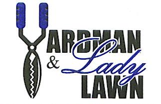 Yardman and Lady Lawn Logo