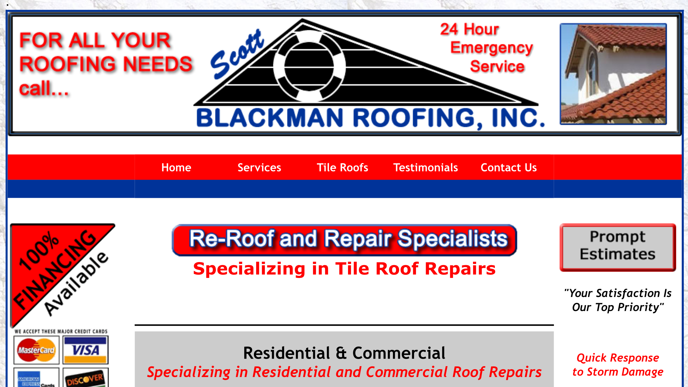 Scott Blackman Roofing, Inc. Logo