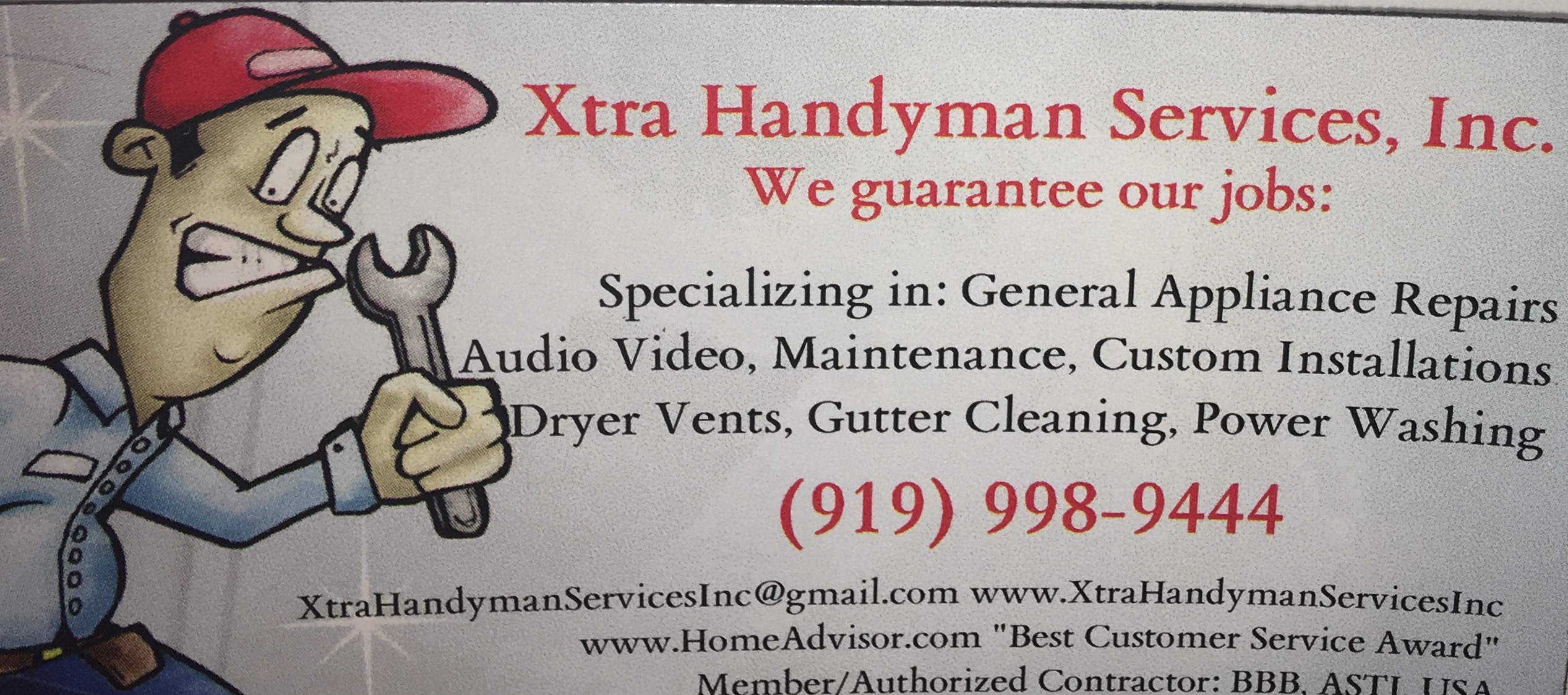 Xtra Handyman Services, Inc. Logo
