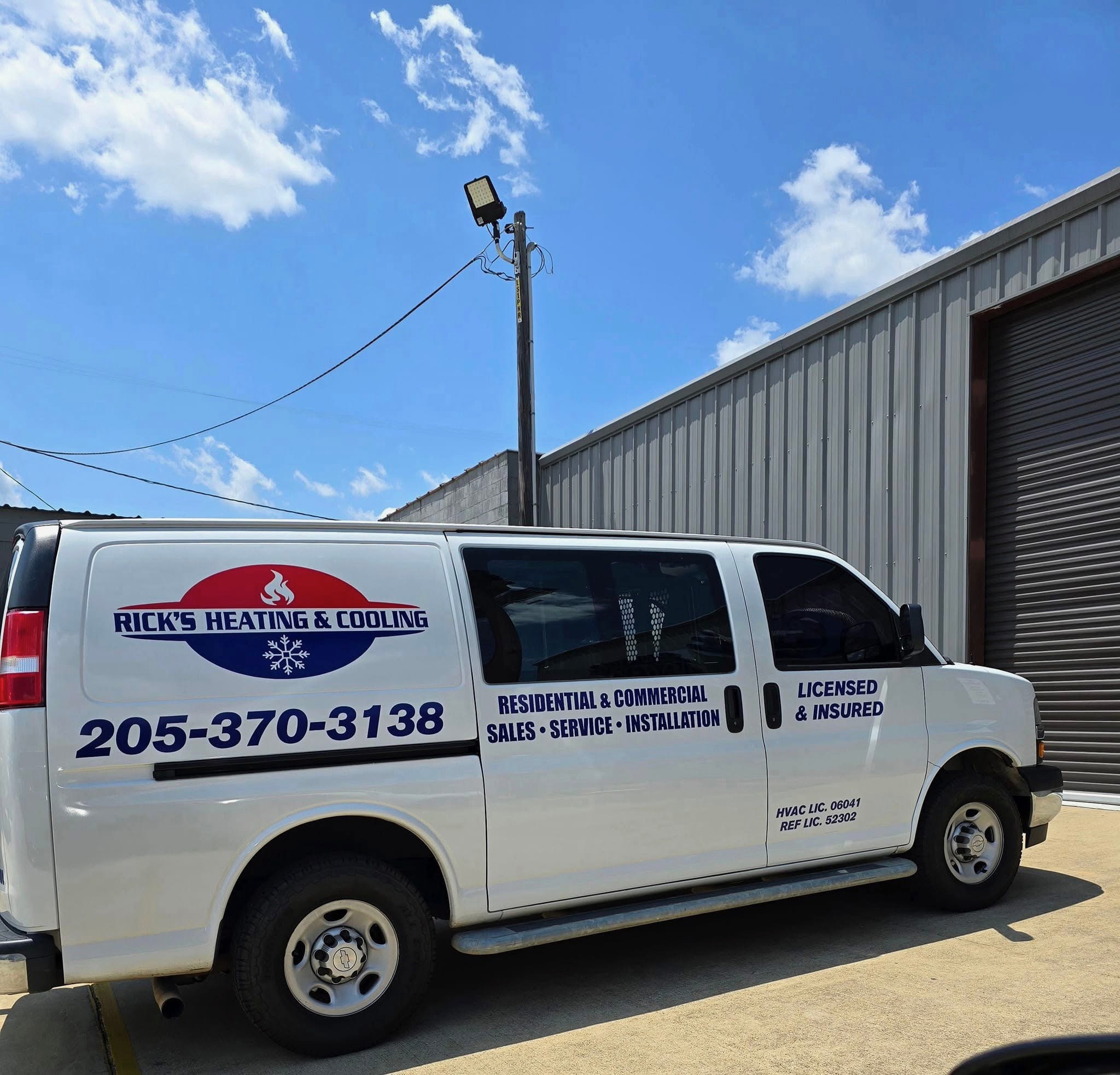 RICK'S Heating & Cooling Logo