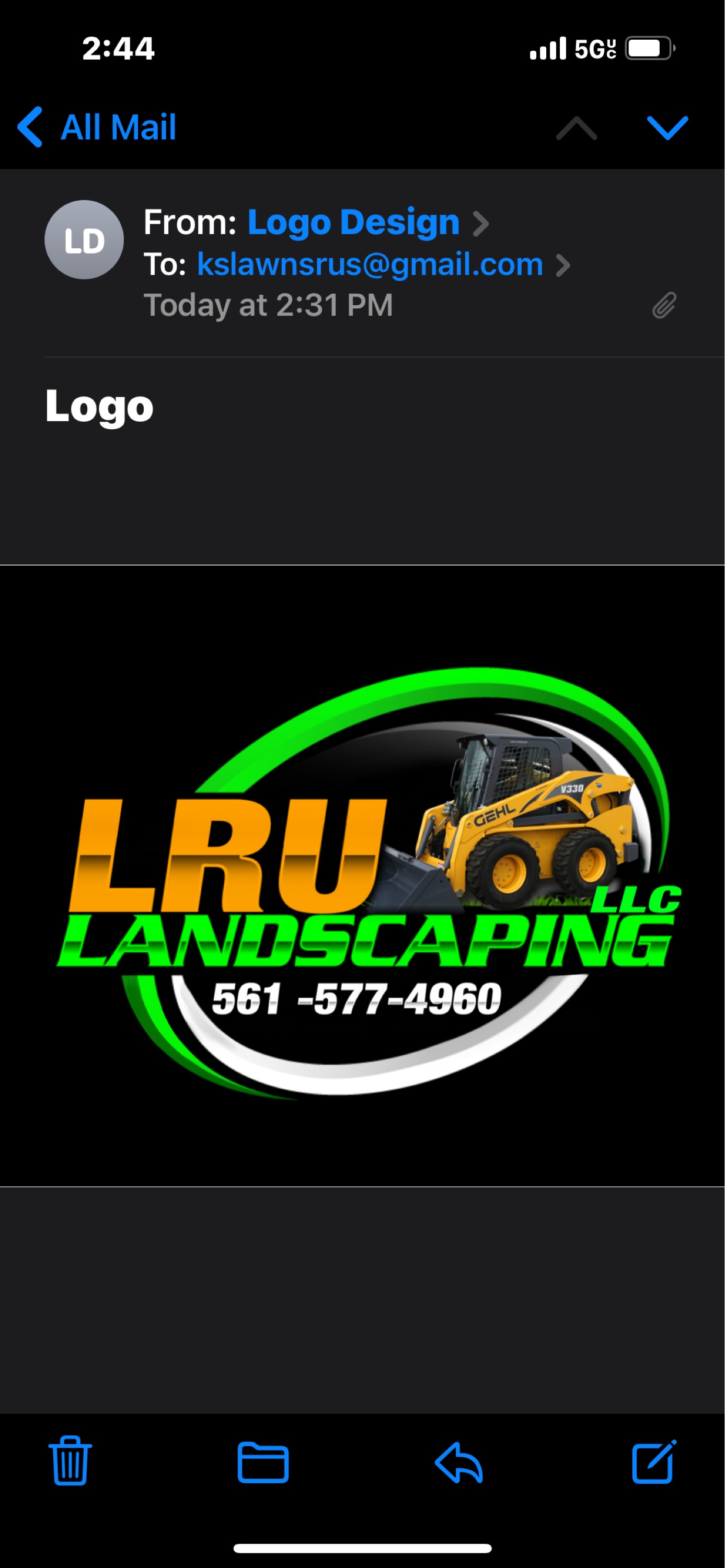LRU Landscaping Logo