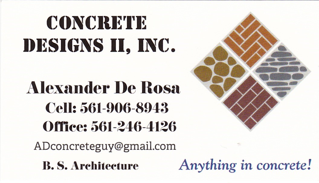 Concrete DeSigns II, Inc. Logo