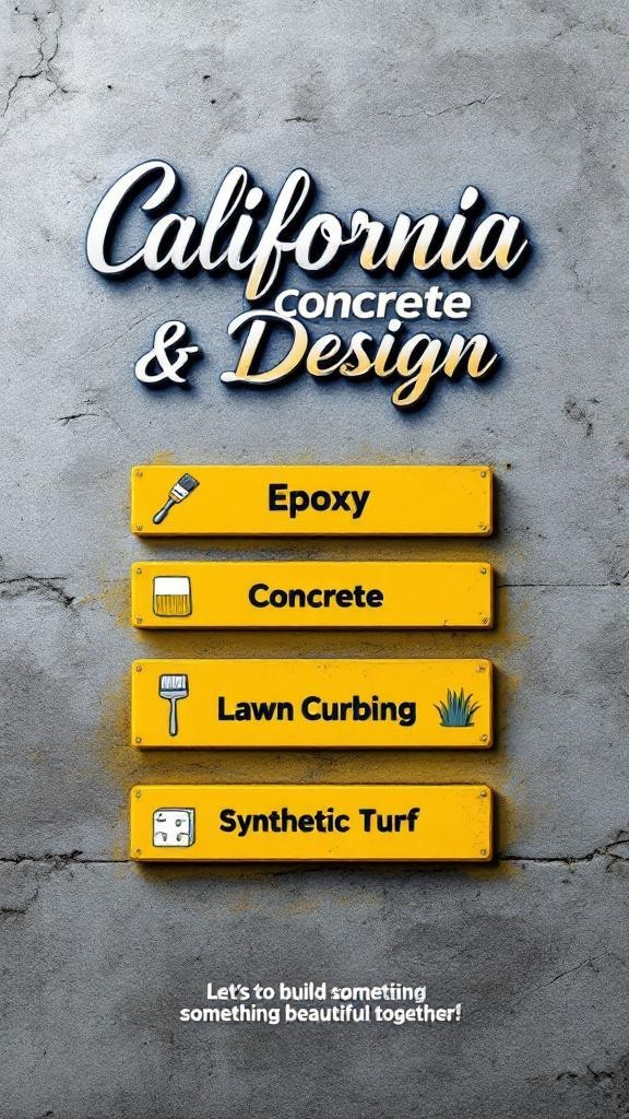 California Concrete Design Logo
