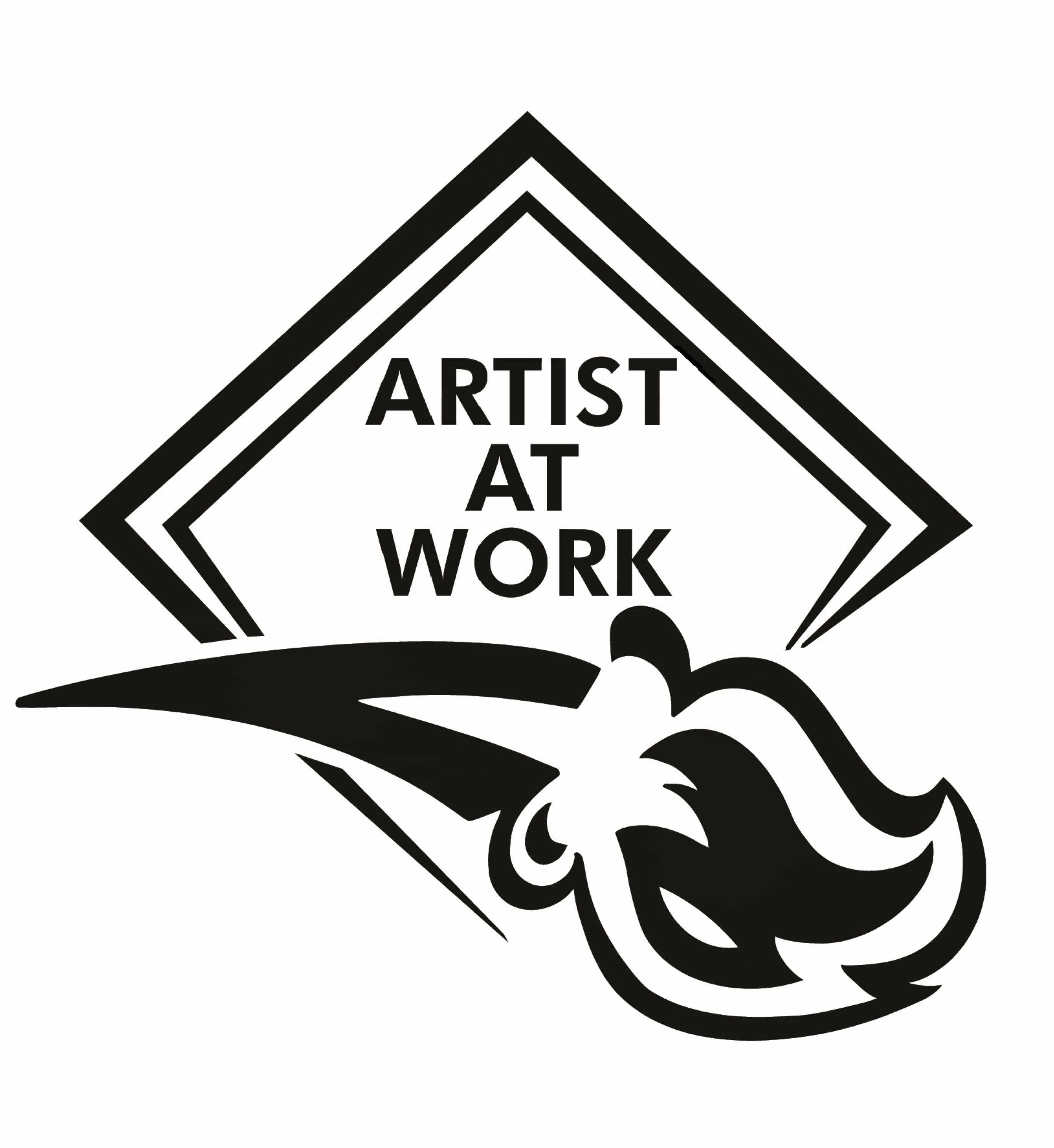 Artist at Work by Jeff Goughler Logo