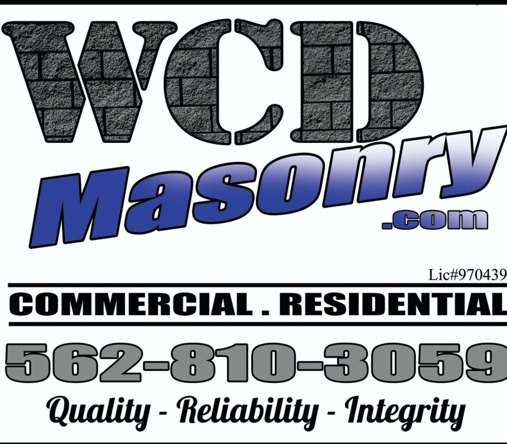 W C D Masonry Logo