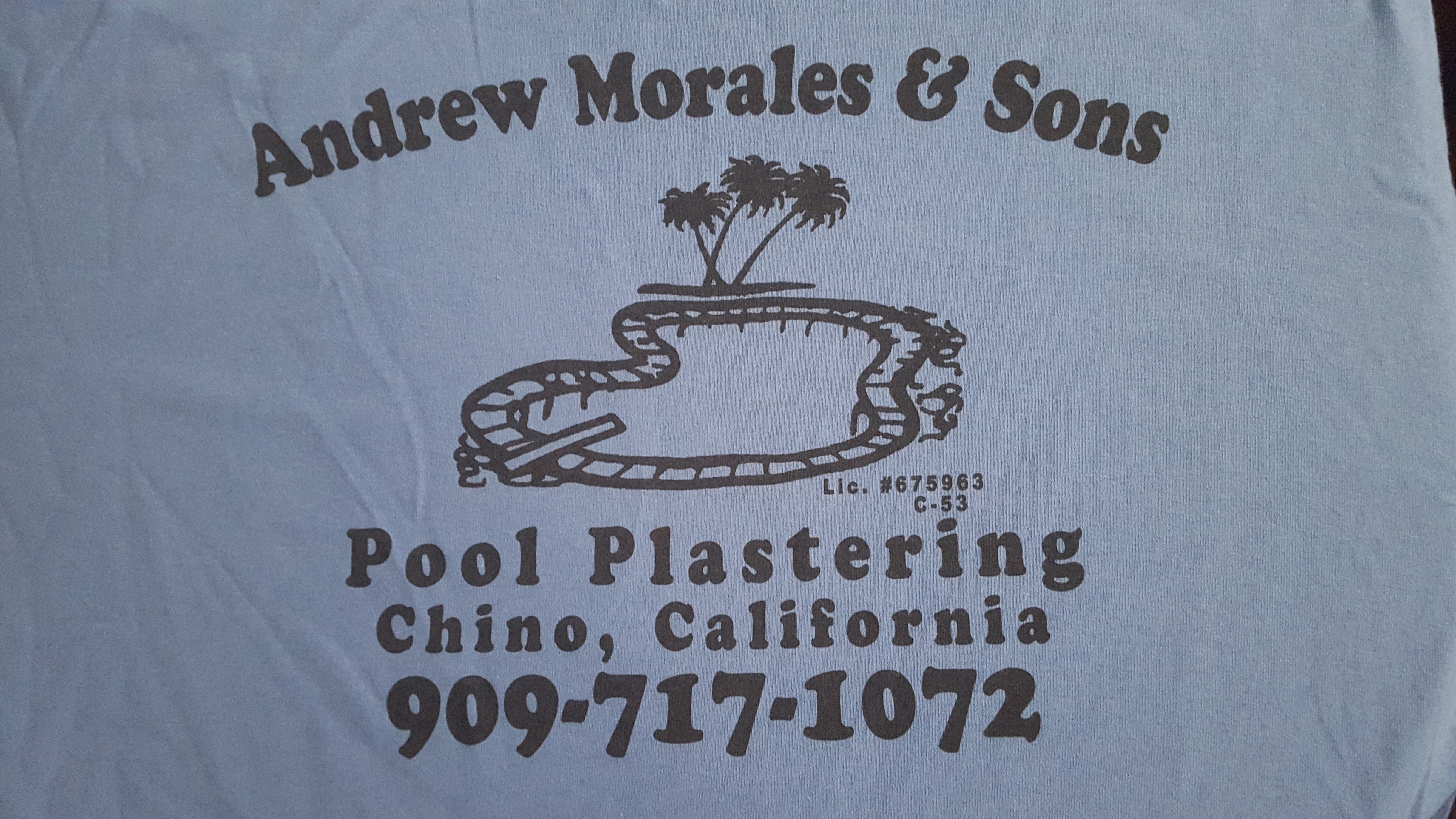 Andrew Morales & Sons Pool Plastering Logo