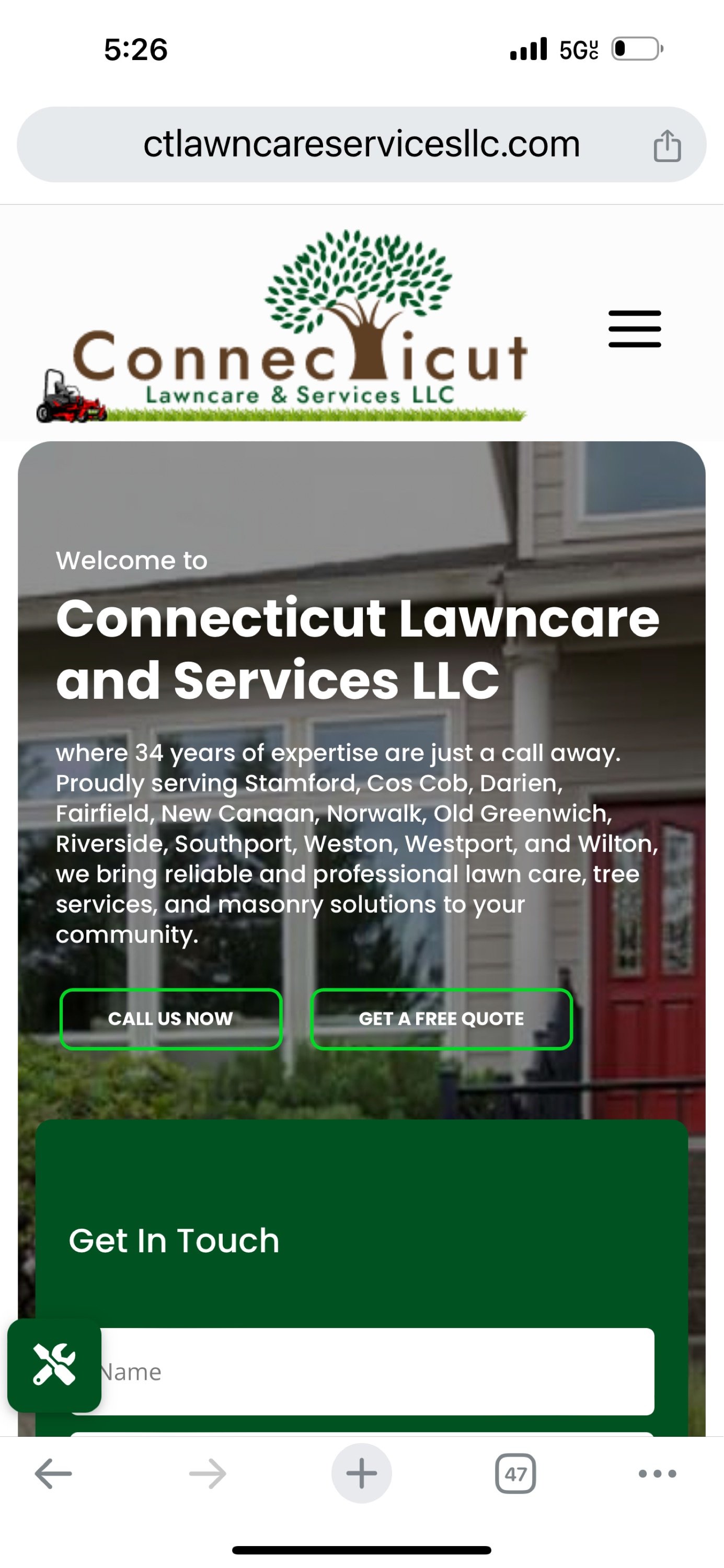 Connecticut Lawncare & Services Logo