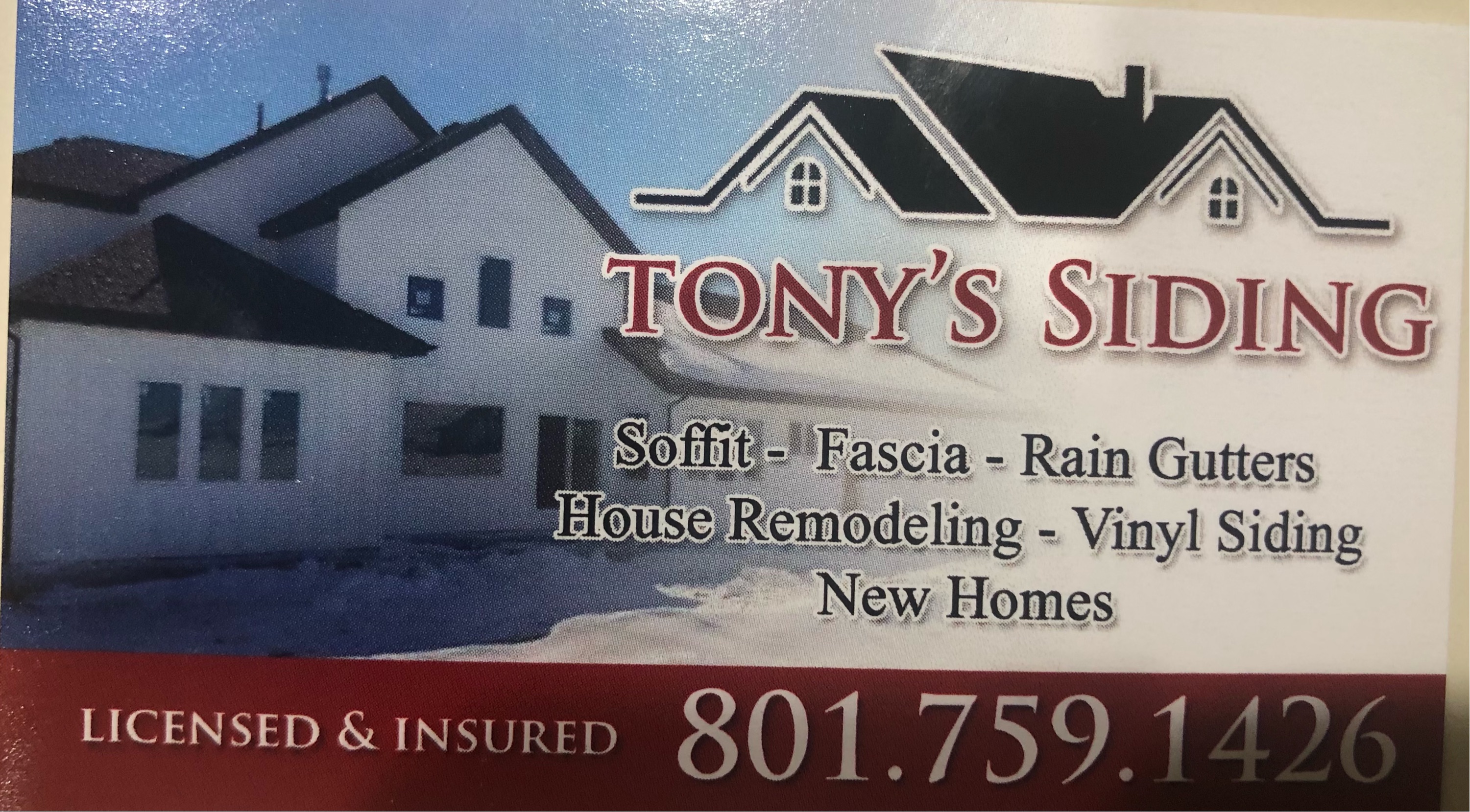 Tony's Siding And Construction Logo