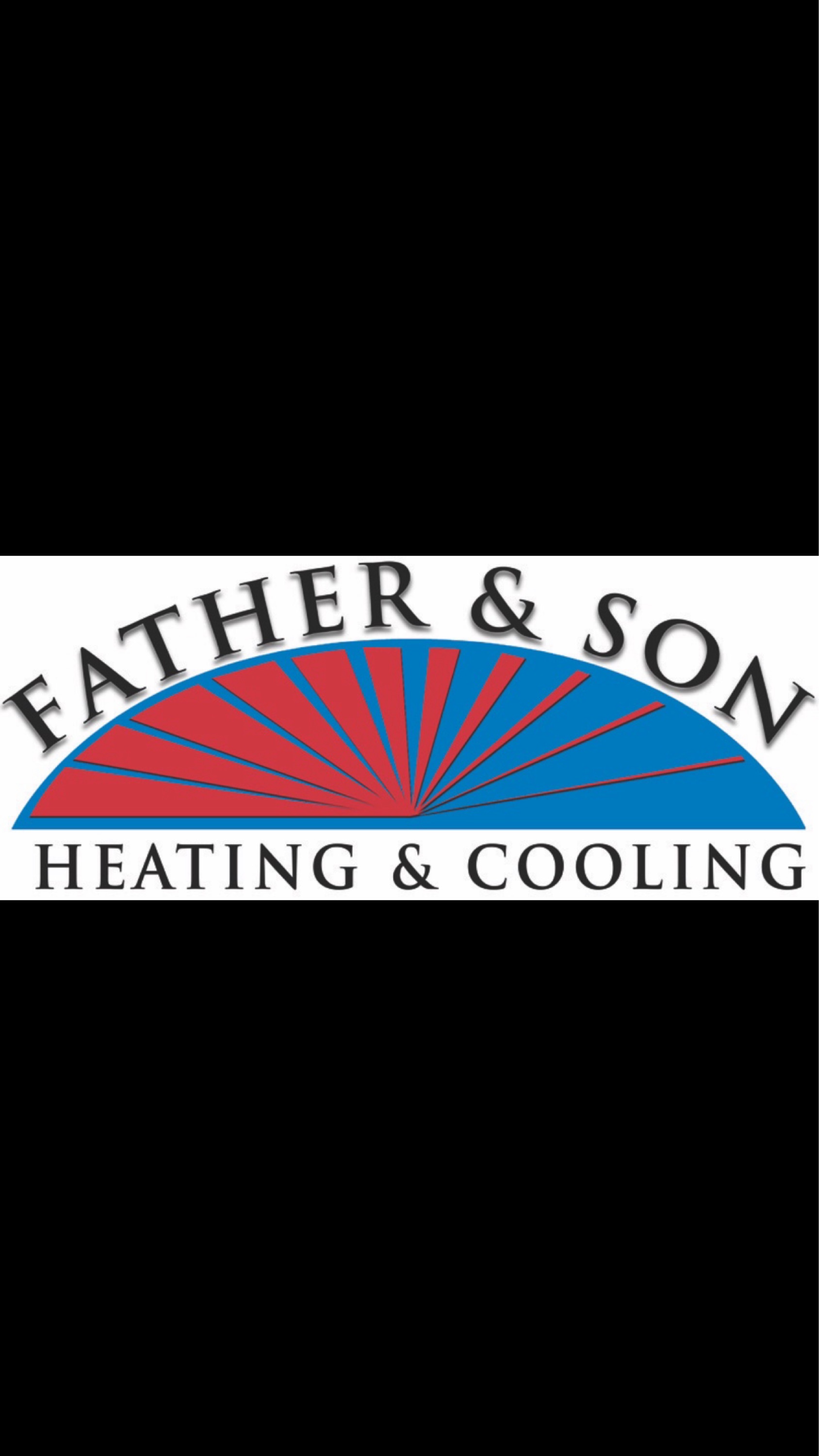 Father and Son Heating Logo