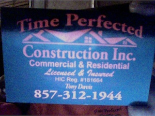 Time Perfected Construction, Inc. Logo