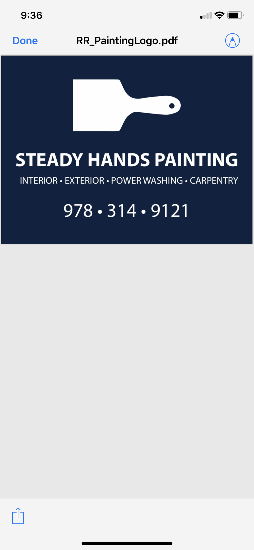 Steady Hand Painting Logo