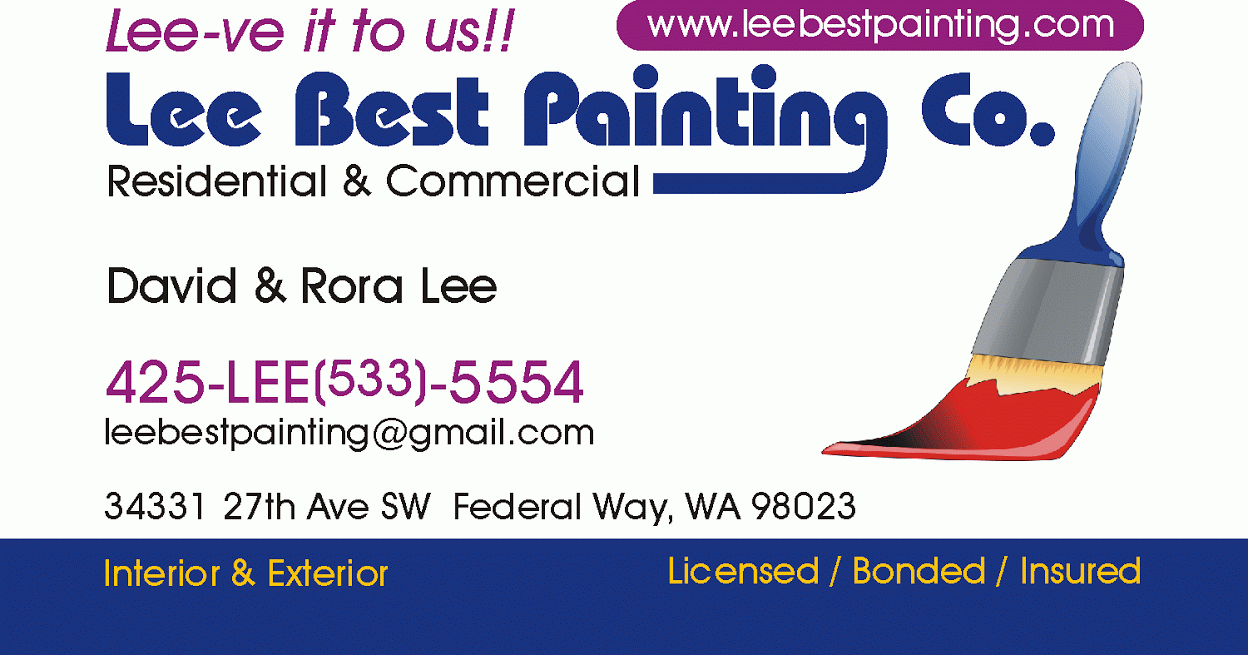 Lee Best Painting Company, LLC Logo
