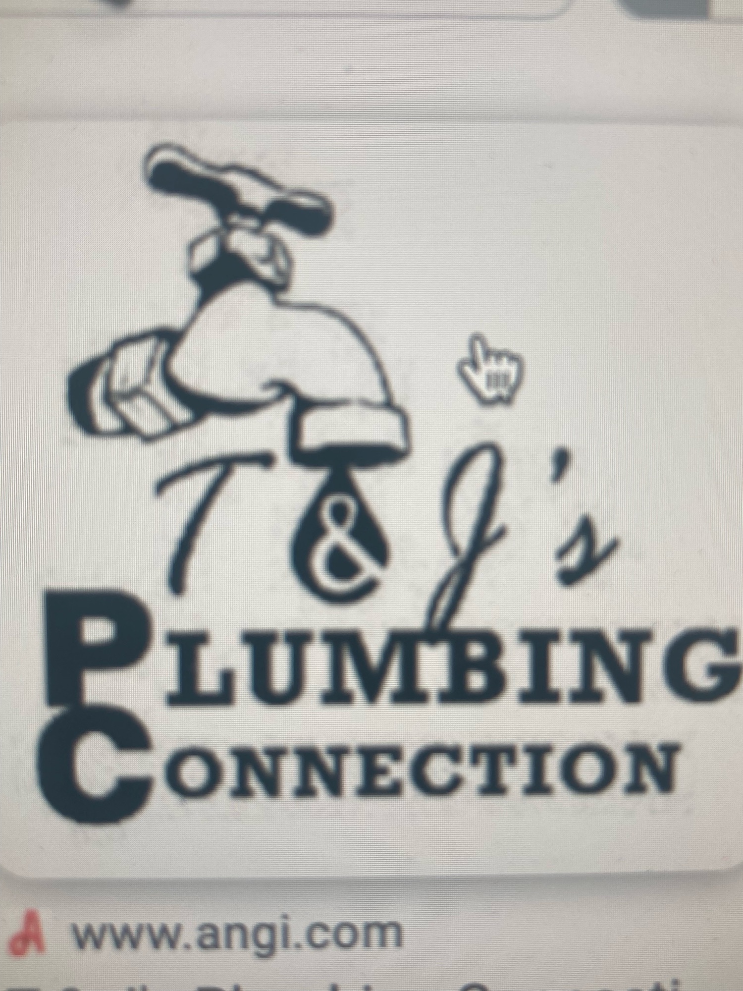 T & J's Plumbing Connection Logo