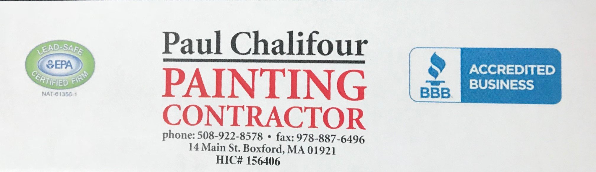 Paul Chalifour Jr Painting Contractor Logo